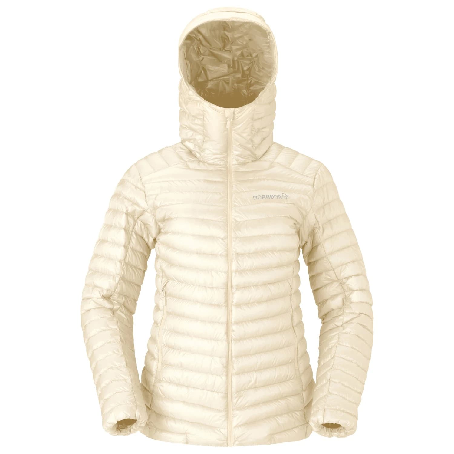 Дамско пухено яке Norrøna Women's Trollveggen Superlight Down800 Hood Down jacket - Whisper White