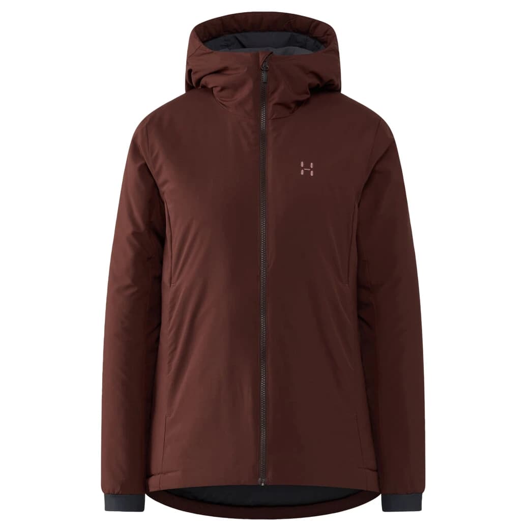 Синтетично яке Haglöfs Women's Mimic Alert Hood Synthetic jacket - Maroon Trail