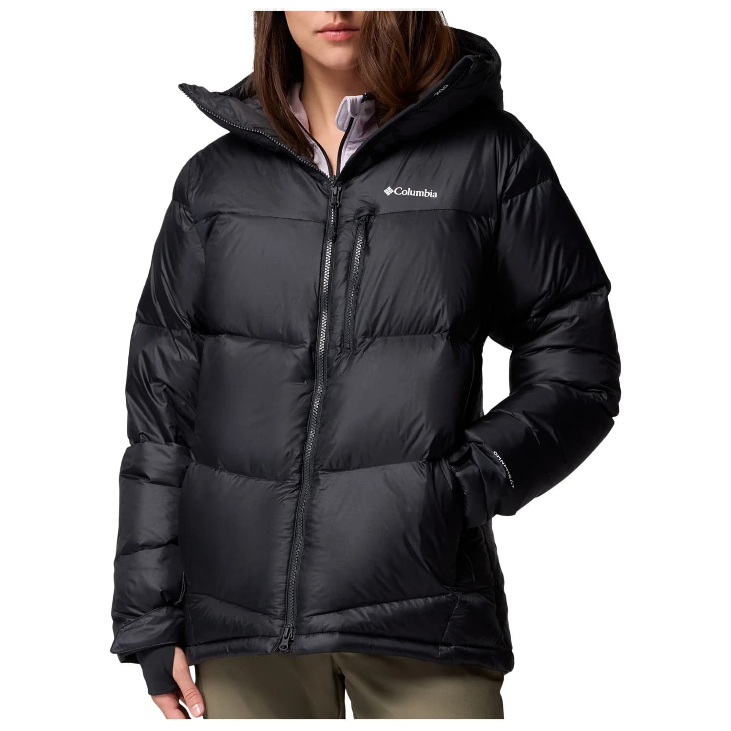 Дамско пухено яке Columbia Women's Cloudview Down Hooded Jacket Down jacket - Black