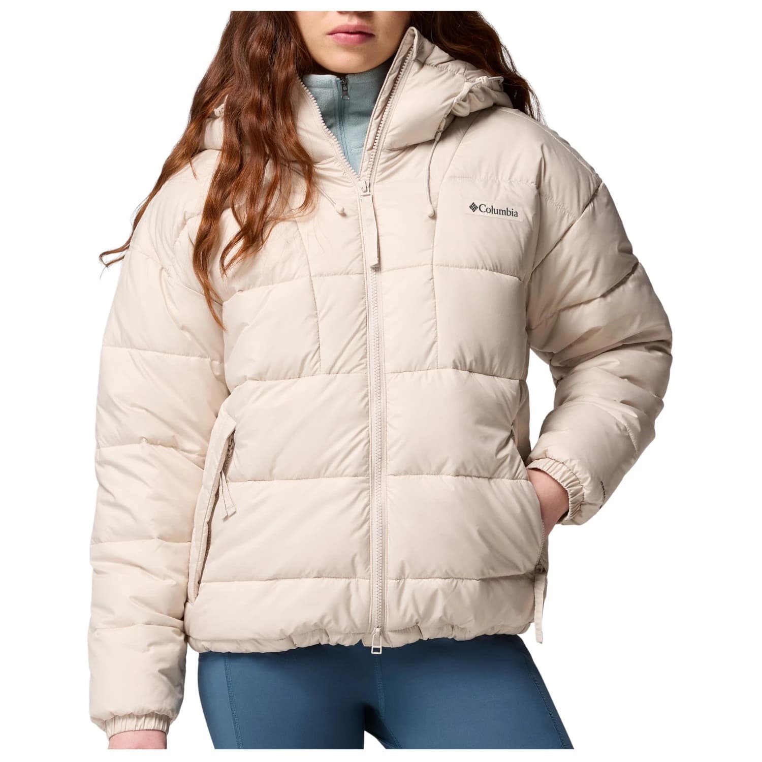 Дамско синтетично яке Columbia Women's Pike Lake III Hooded Jacket Synthetic jacket - Dark Stone