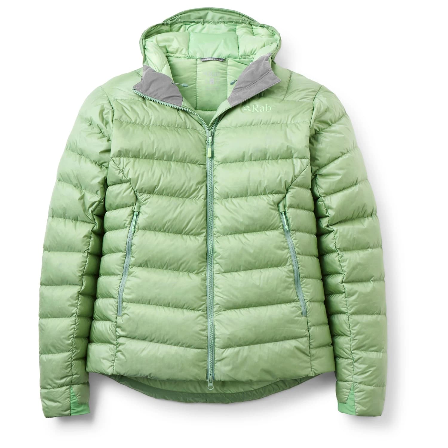 Пухено яке Rab Women's Electron Pro Hoody Down jacket - Dark Fig Green