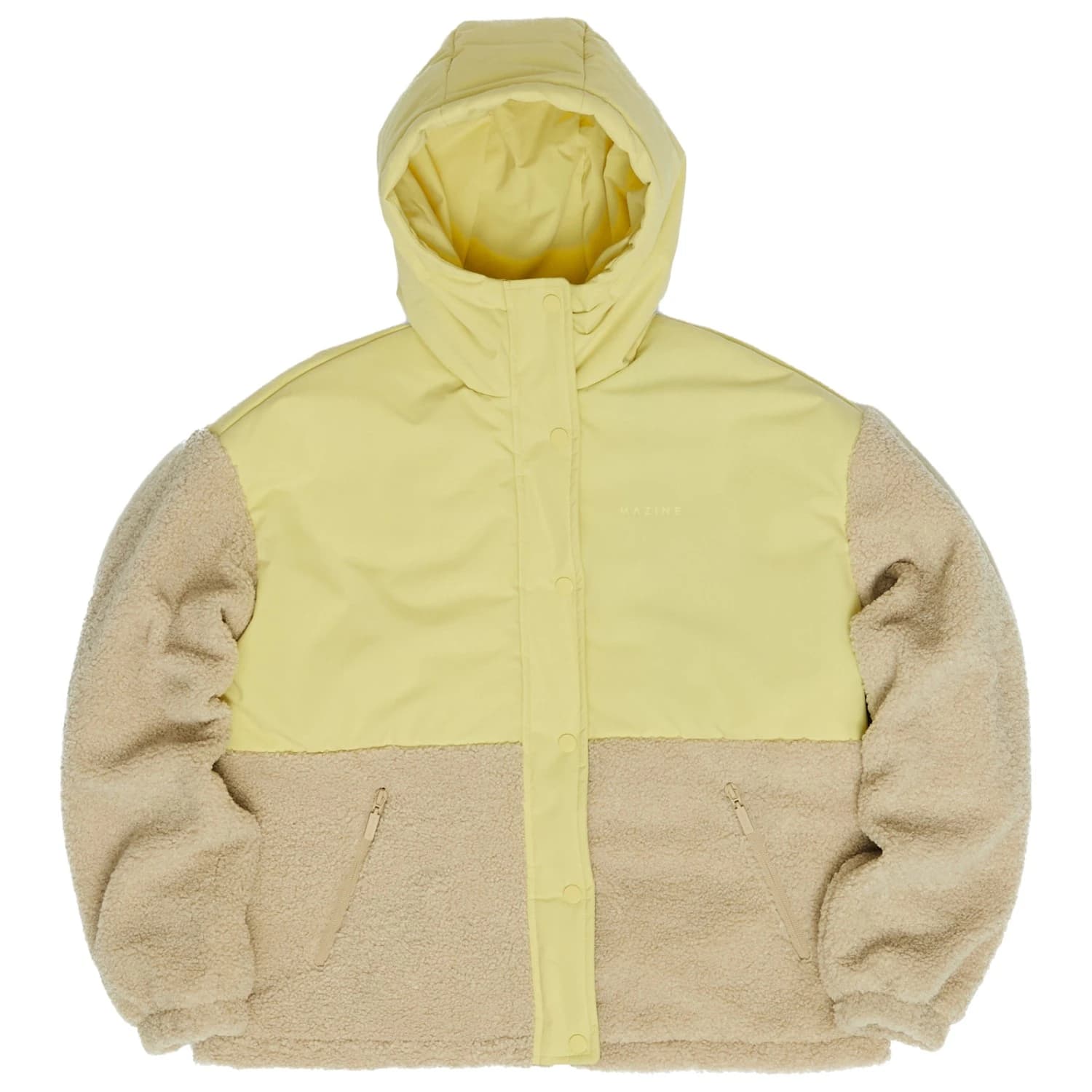 Дамско зимно яке Mazine Women's Fabric Blocking Jacket Winter jacket - Fennel Green / Natural