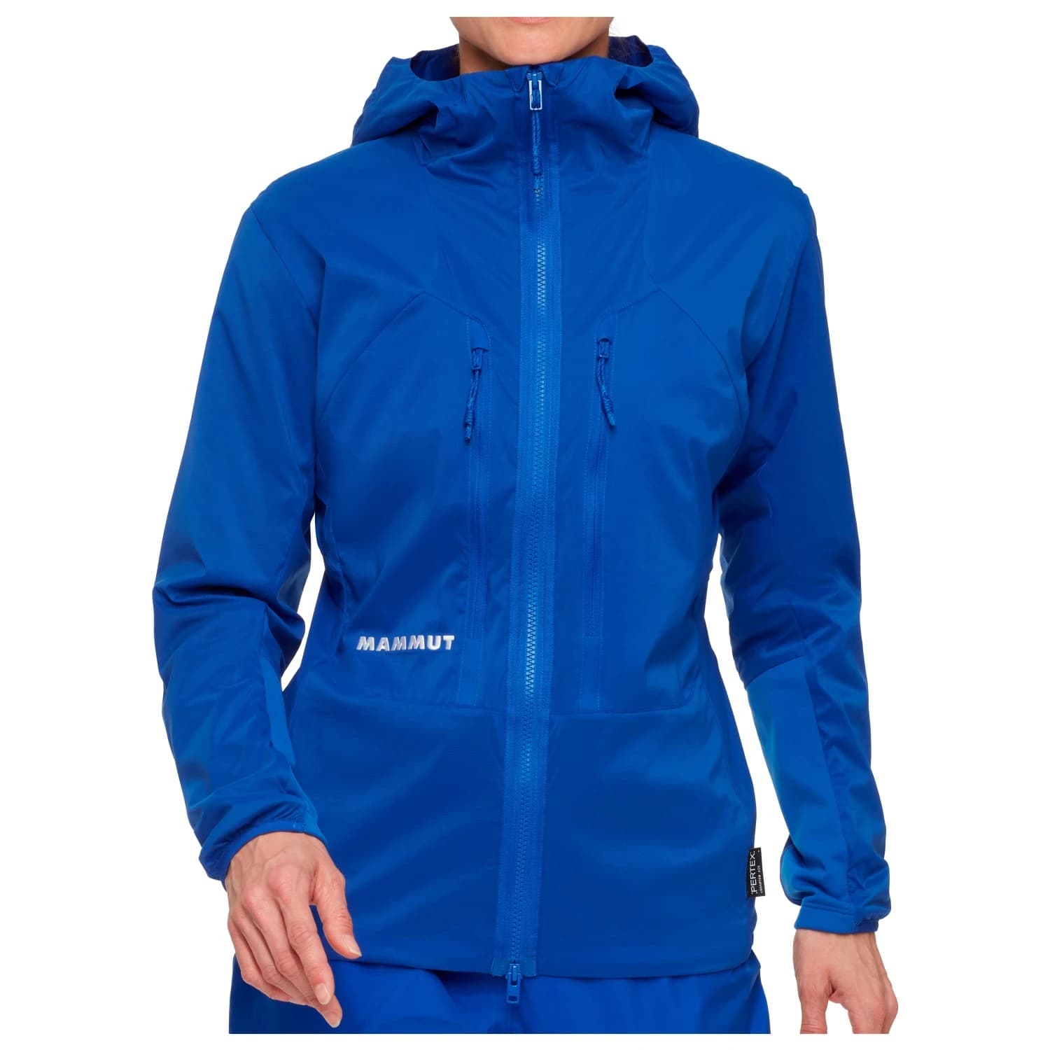 Дамско синтетично яке Mammut Women's Eiger Nordwand Insulation Flex Air Hooded Synthetic jacket - Eiger Blue