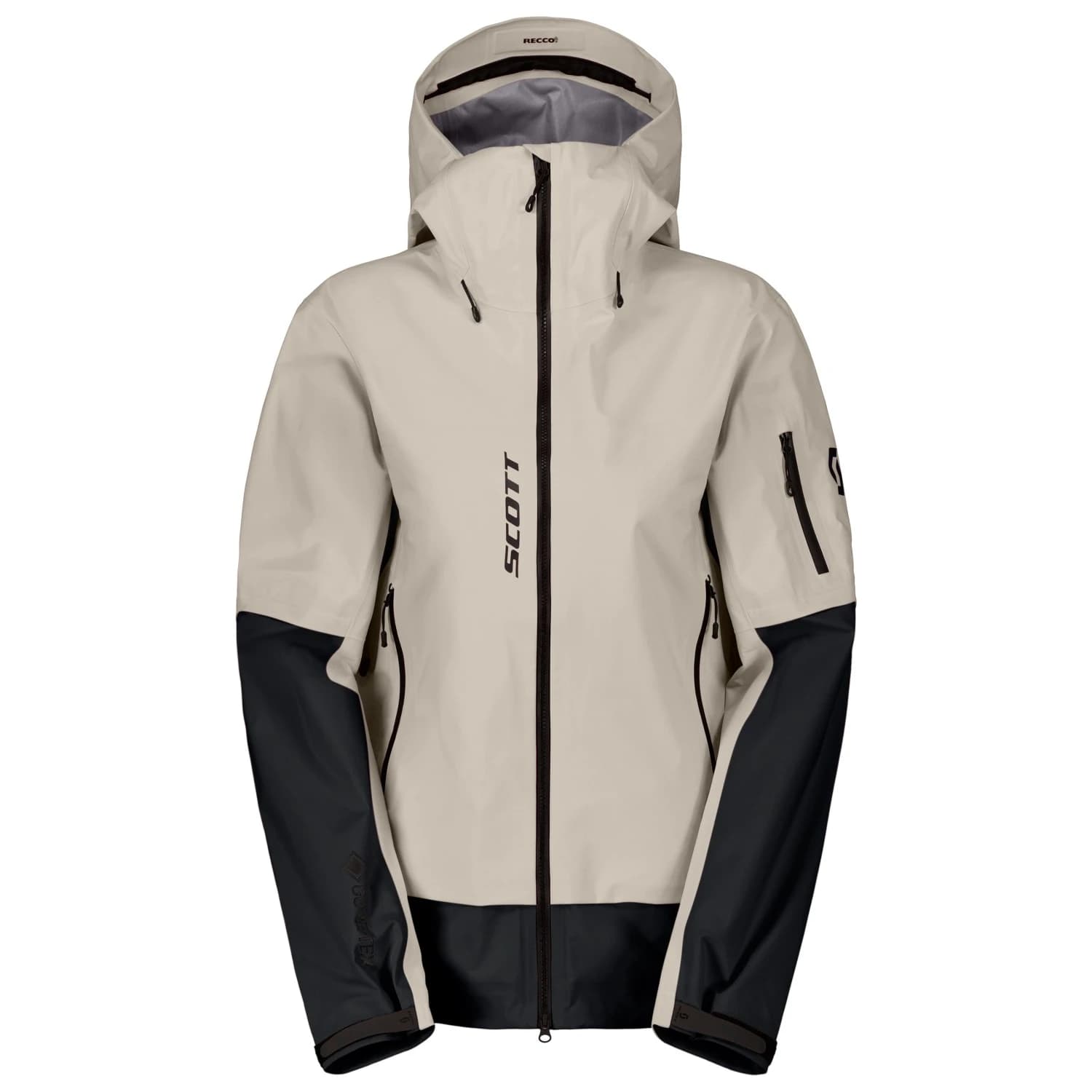 Дамско ски яке Scott Women's Jacket Explorair GTX 3L Ski jacket - Dust White / Black