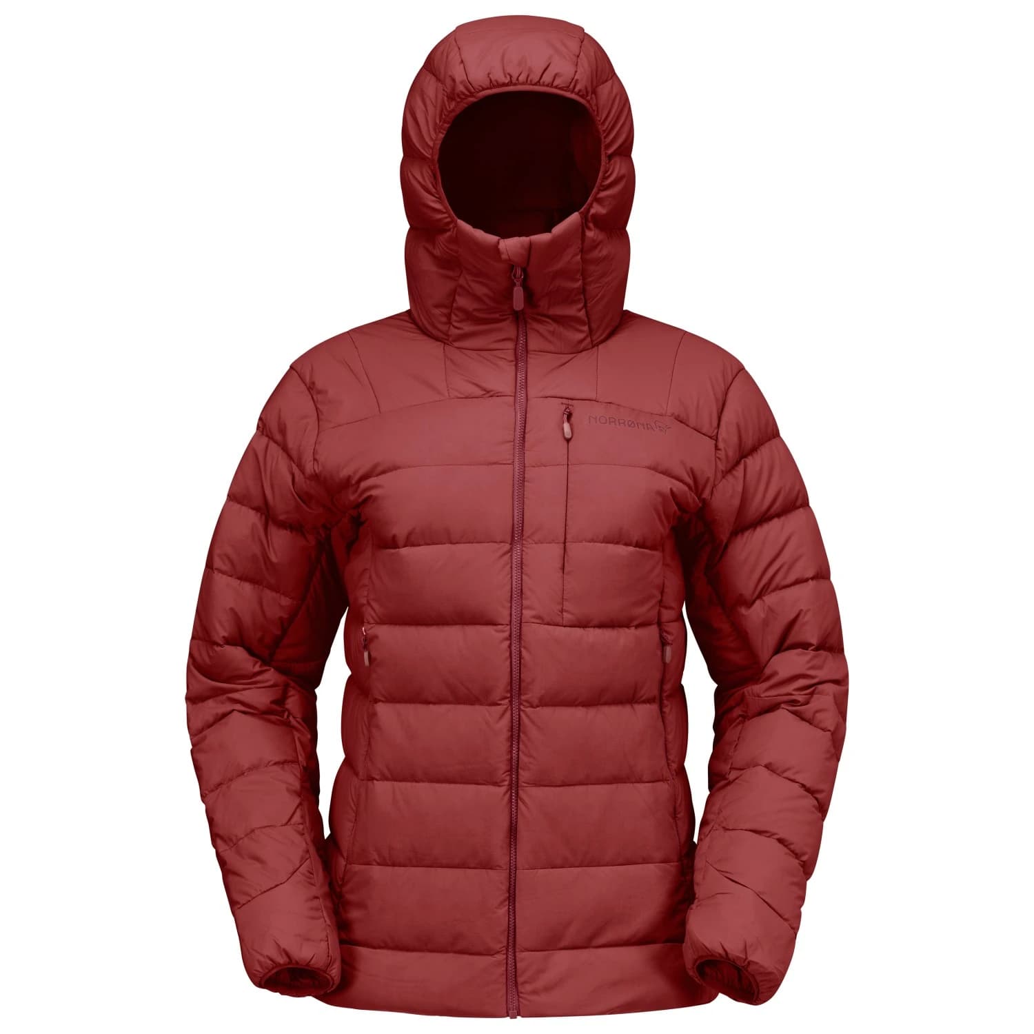Дамско пухено яке Norrøna Women's Femund Down700 Zip Hood Down jacket - Port