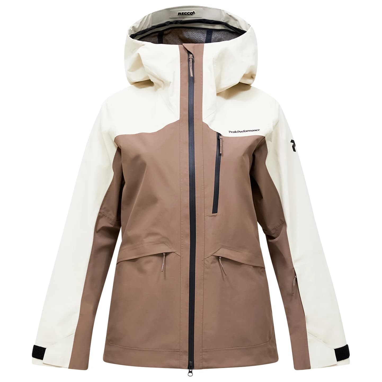 Ски яке Peak Performance Women's Vertec 3L Jacket Ski jacket - Terrain Tan / Sand Fog