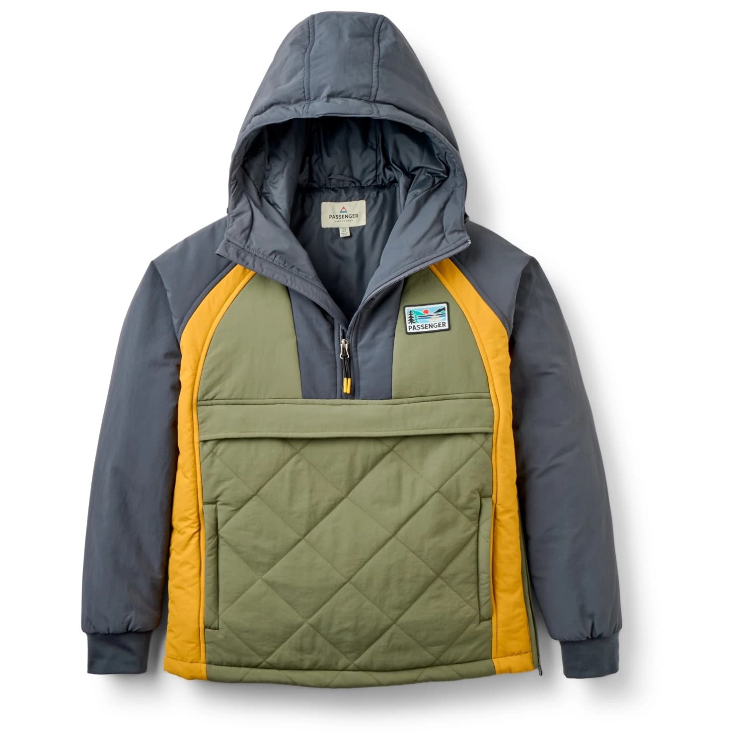 Зимно яке Passenger Women's Ocean Recycled Insulated Anorak Winter jacket - Dusty Olive / Charcoal