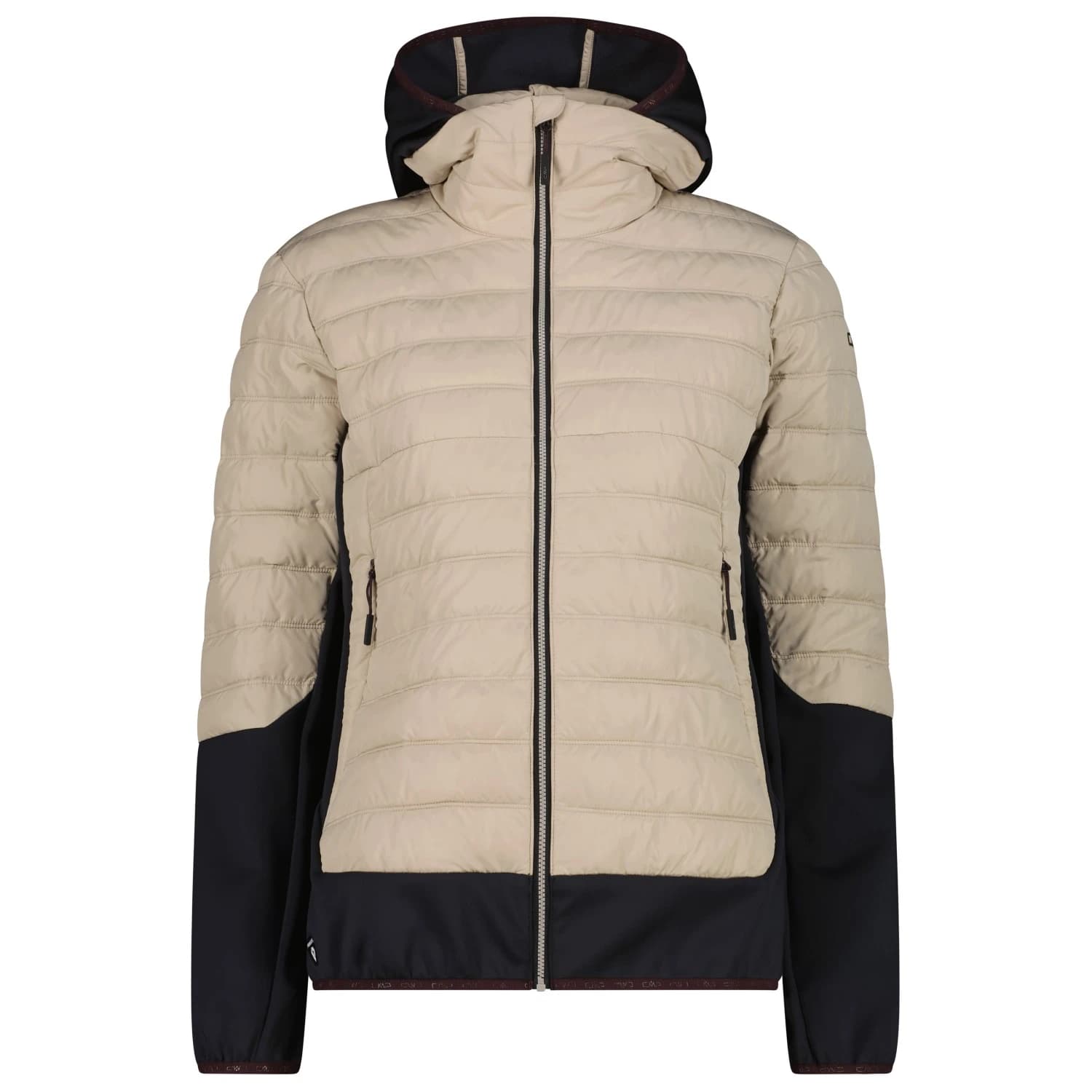 Дамско синтетично яке CMP Women's Jacket Hybrid Fix Hood 35Z2566 Synthetic jacket - Kaki
