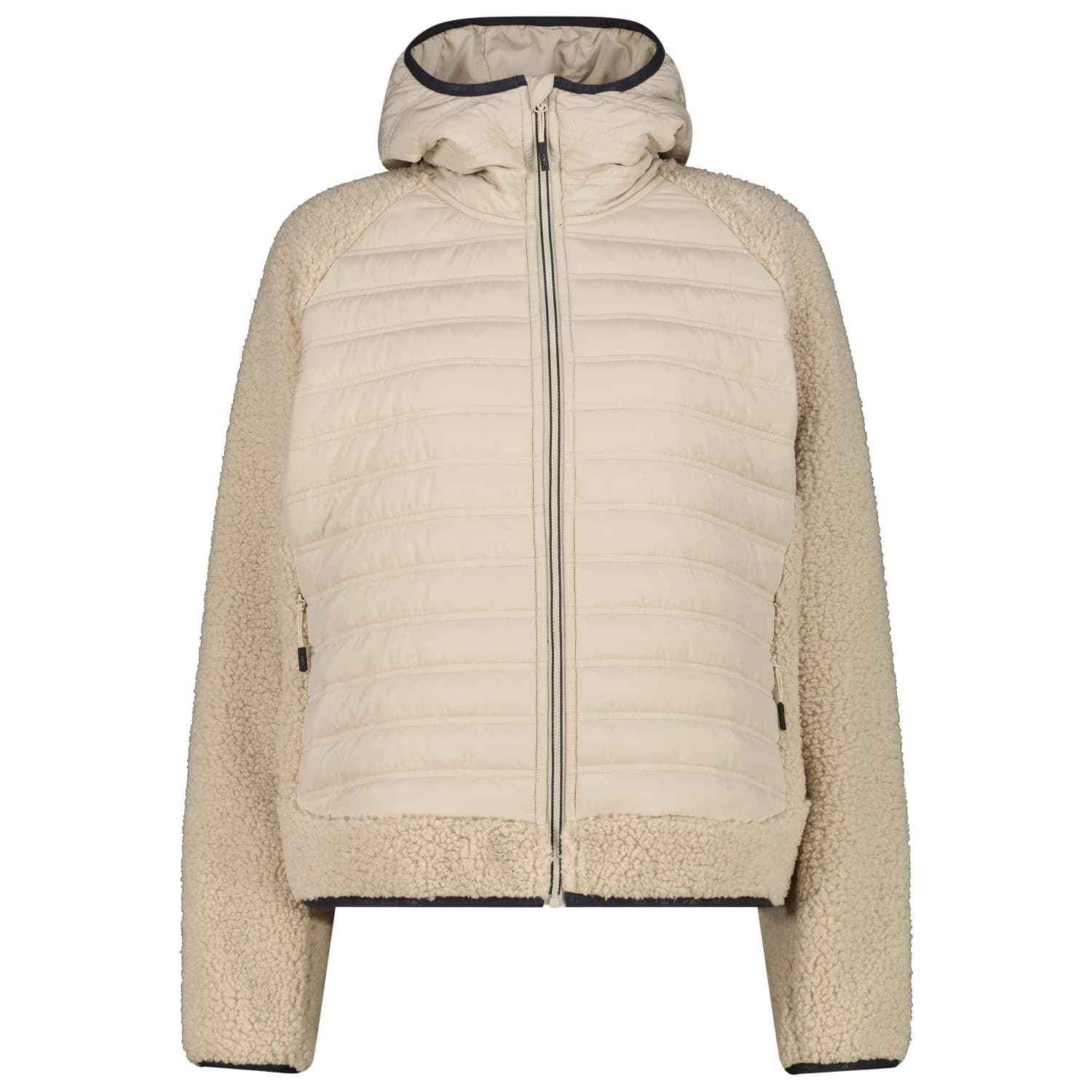 Синтетично яке CMP Women's Jacket Hybrid Fix Hood 36P1446 Hybrid jacket - Kaki