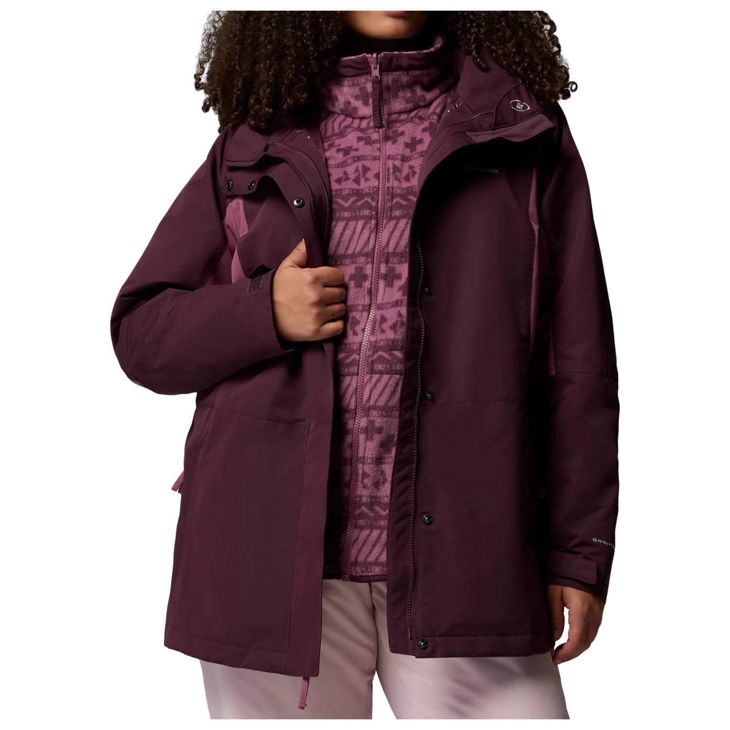 Зимно яке Columbia Women's Bugaboo IV Fleece Interchange Jacket Winter jacket - Moonvista / Antique Mauve