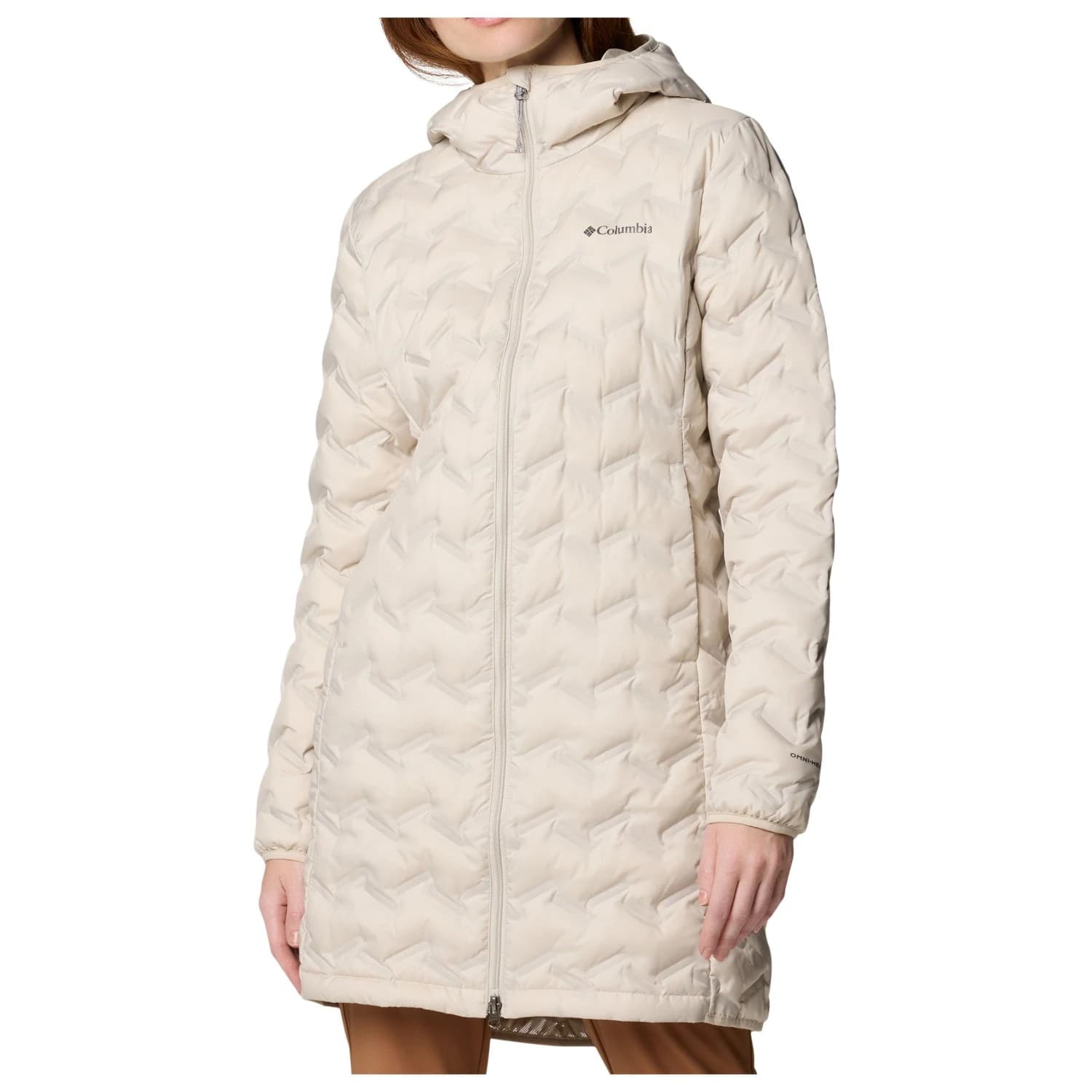 Пухено яке Columbia Women's Delta Ridge II Long Down Jacket - Dark Stone