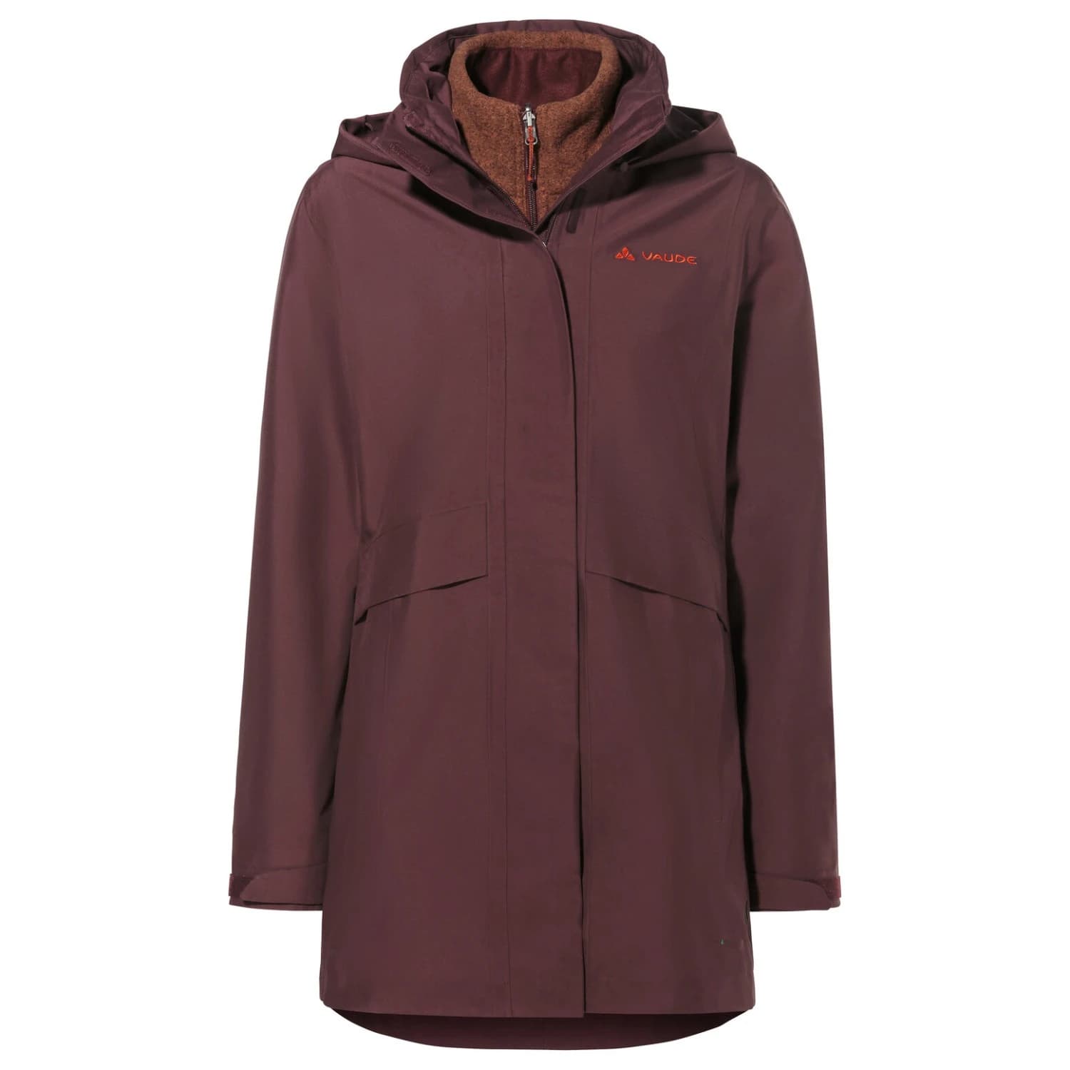Дамско 3-в-1 яке Vaude Women's Idris 3In1 Parka IV 3-in-1 jacket - Dark Oak
