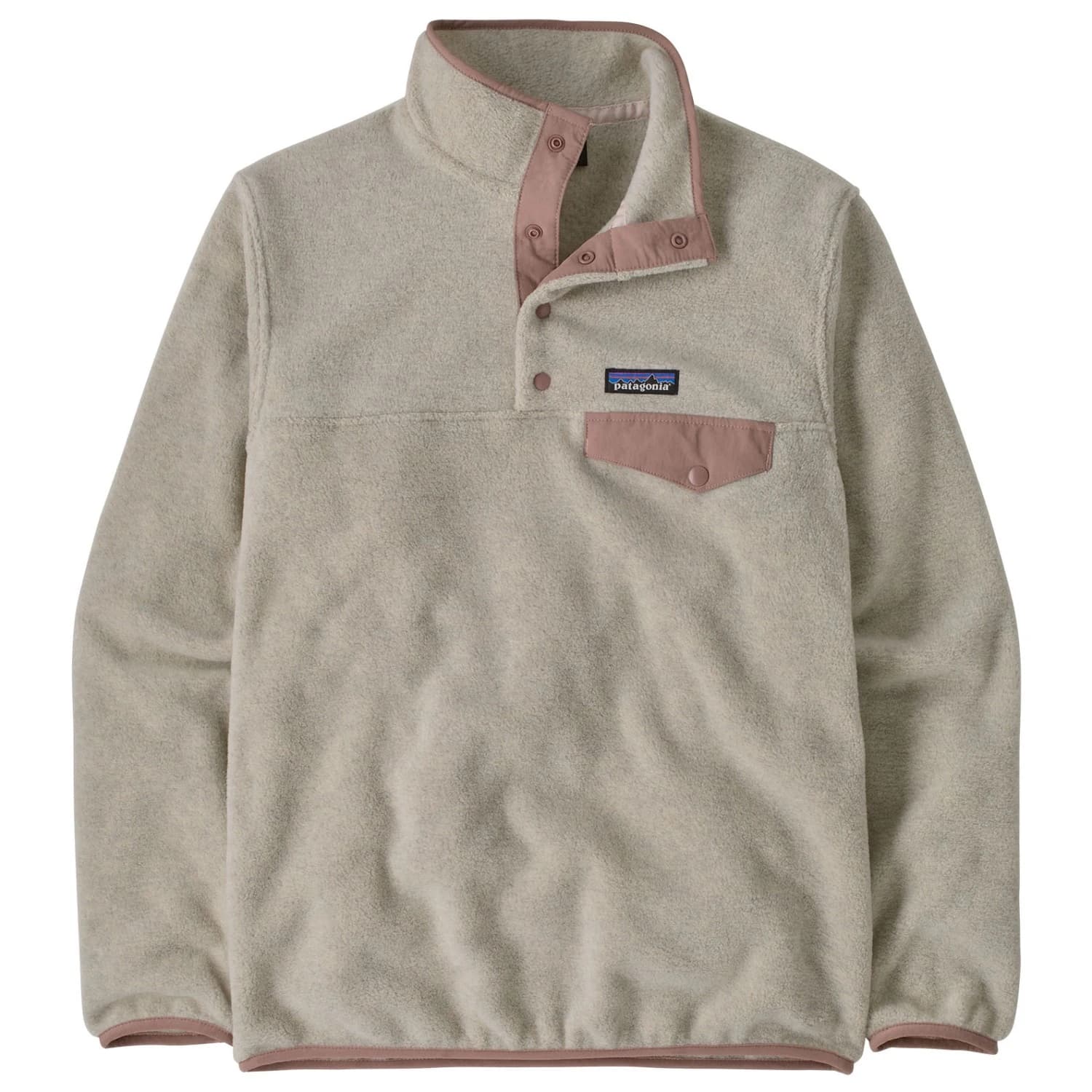 Дамски поларен пуловер Patagonia Women's Lightweight Synchilla Snap-T Fleece Pullover Fleece jumper - Oatmeal Heather / Moonrise Taupe