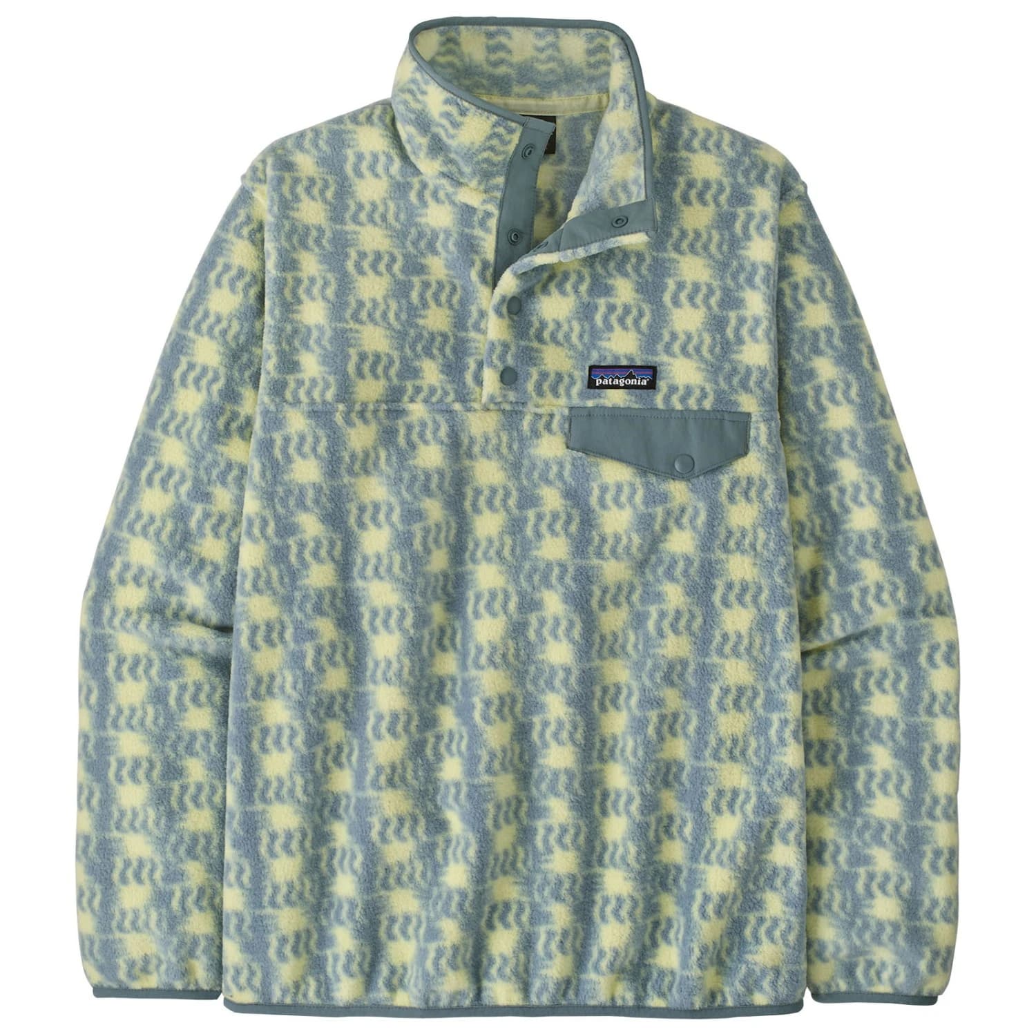Дамски поларен пуловер Patagonia Women's Lightweight Synchilla Snap-T Fleece Pullover Fleece jumper - Sun Quilt: Blue Sage