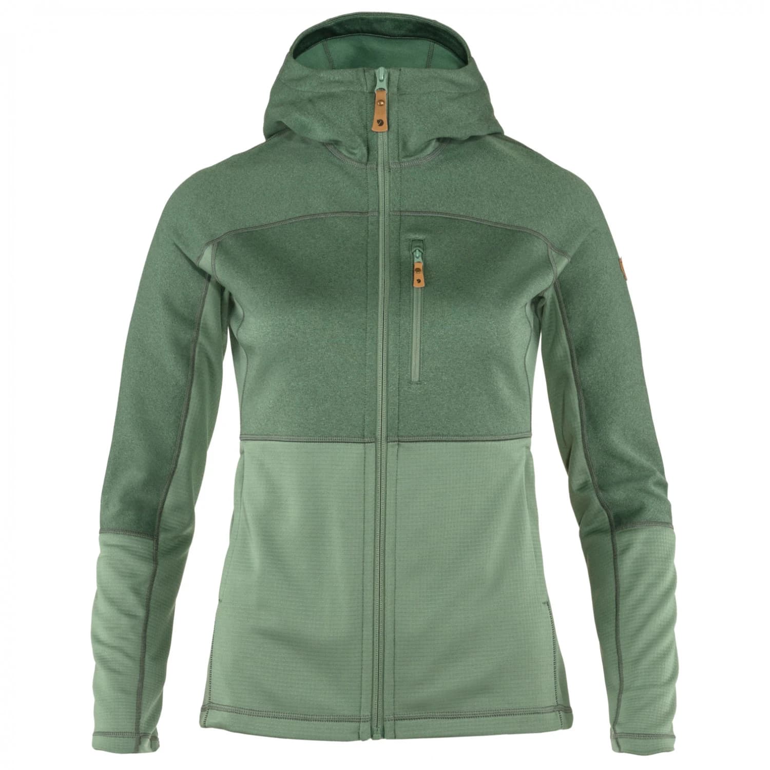 Дамско поларено яке Fjällräven Women's Abisko Trail Fleece Fleece jacket - Patina Green