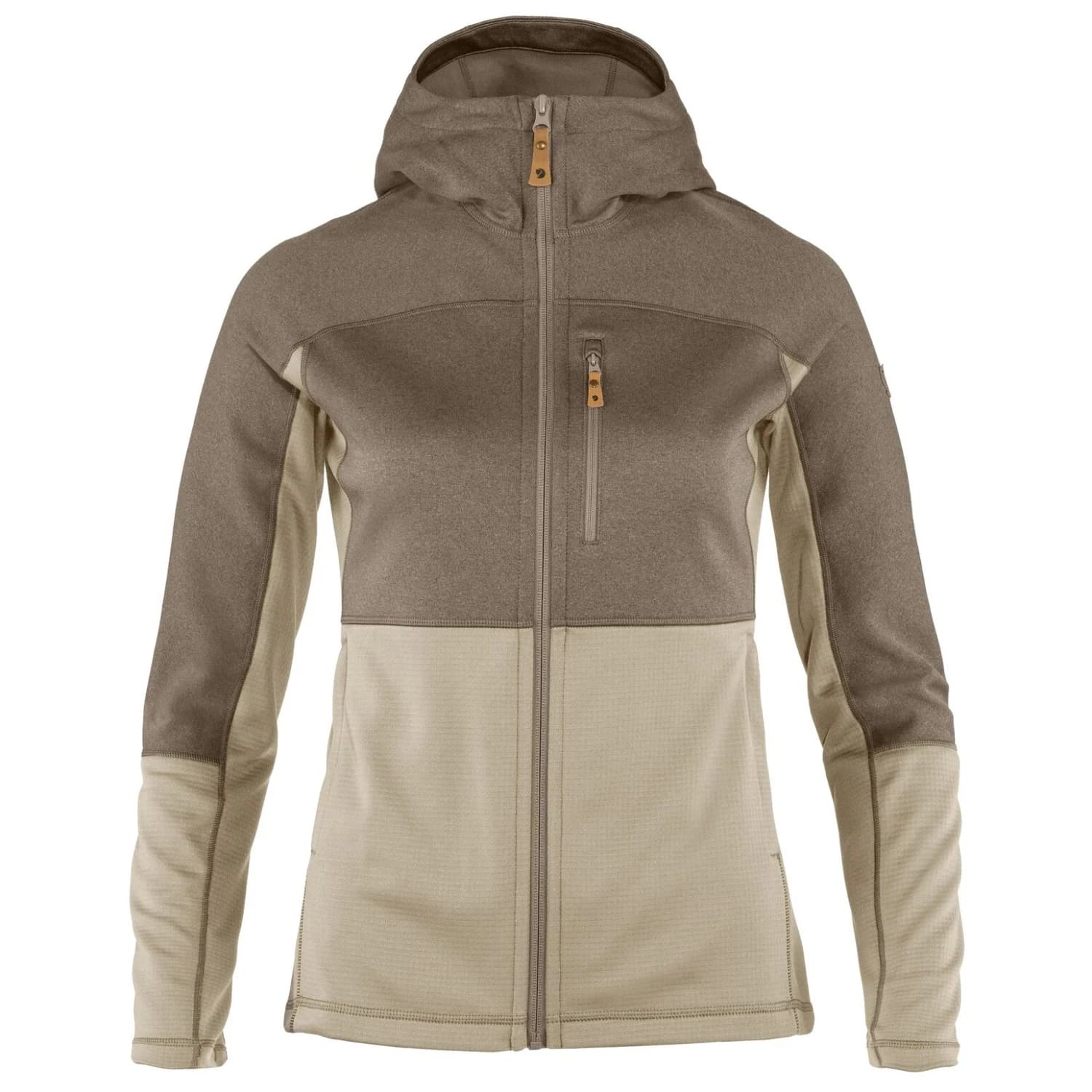 Дамско поларено яке Fjällräven Women's Abisko Trail Fleece Fleece jacket - Fossil / Suede Brown