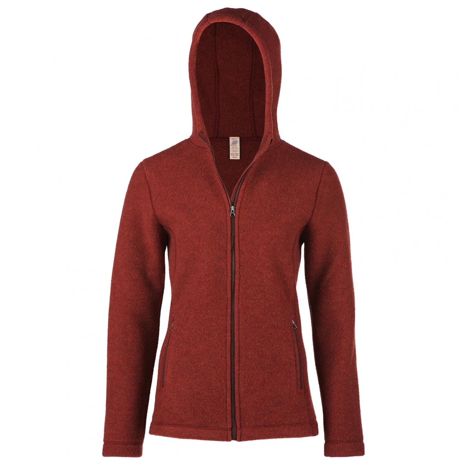 Дамско вълнено яке Engel Women's Jacket with Hood Wool jacket - Terracotta Melange