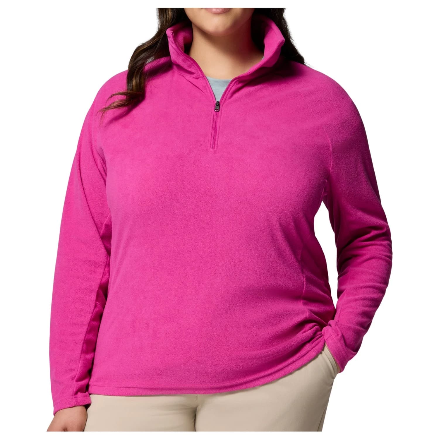 Дамски поларен пуловер Columbia Women's Glacial IV 1/2 Zip Fleece jumper - Fuchsia