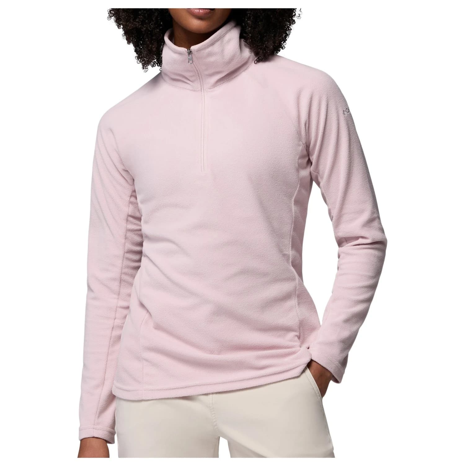 Дамски поларен пуловер Columbia Women's Glacial IV 1/2 Zip Fleece jumper - Mineral Pink