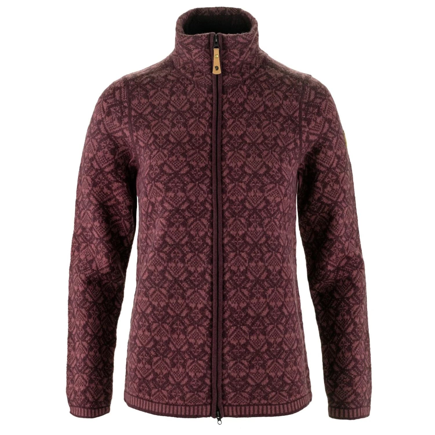 Дамско вълнено яке Fjällräven Women's Snow Cardigan Wool jacket - Port