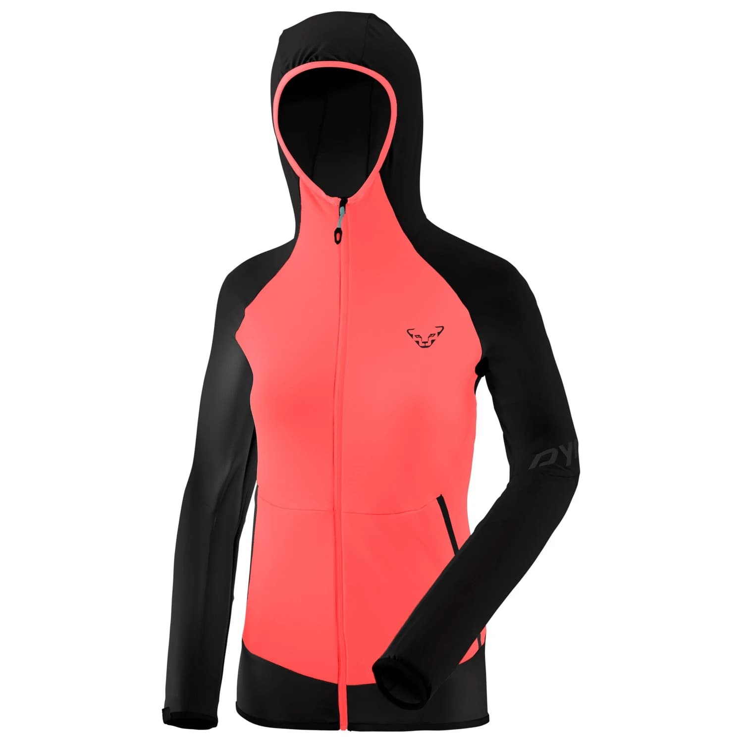 Дамско поларено яке Dynafit Women's Transalper Light Polartec Hoody Fleece jacket - Black Out / Cabana