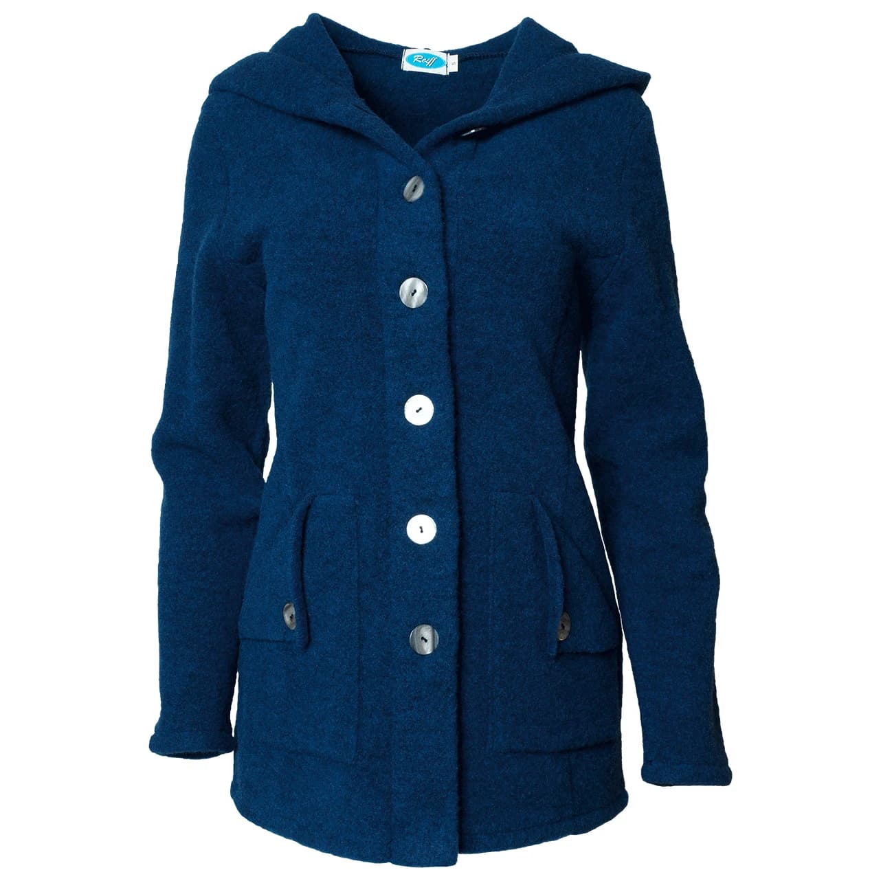 Дамско вълнено яке Reiff Women's Mona Wool Fleece Hooded Jacket Merino jacket - Navy