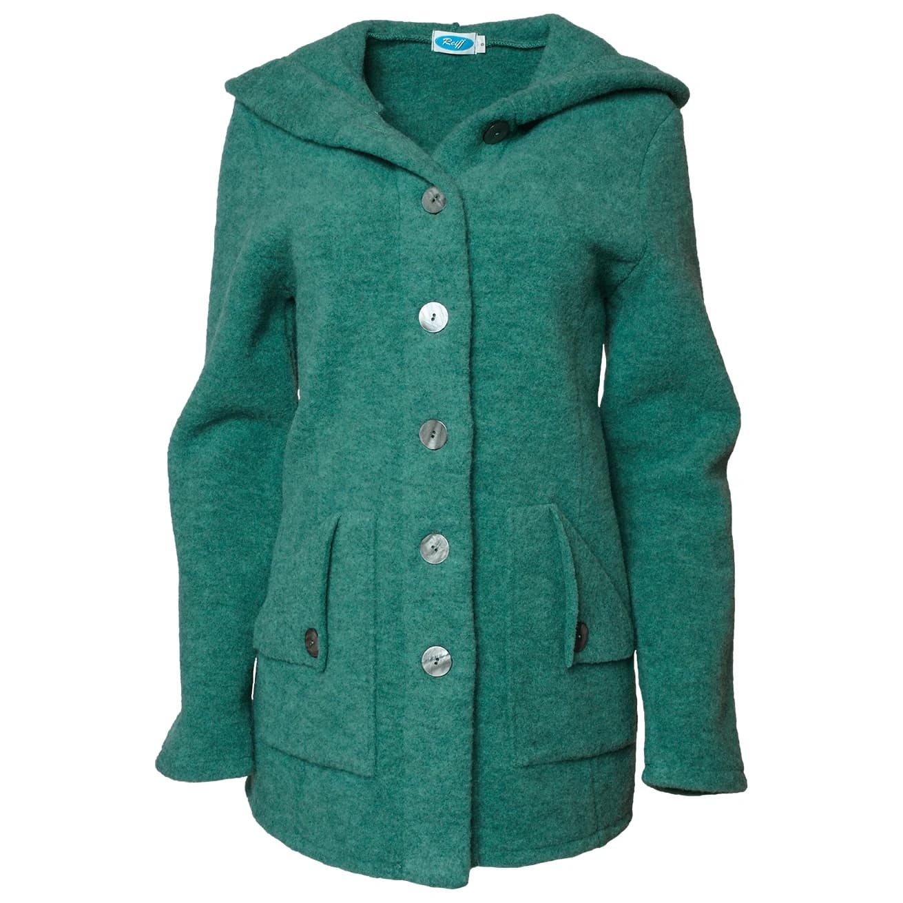 Дамско вълнено яке Reiff Women's Mona Wool Fleece Hooded Jacket Merino jacket - Sage
