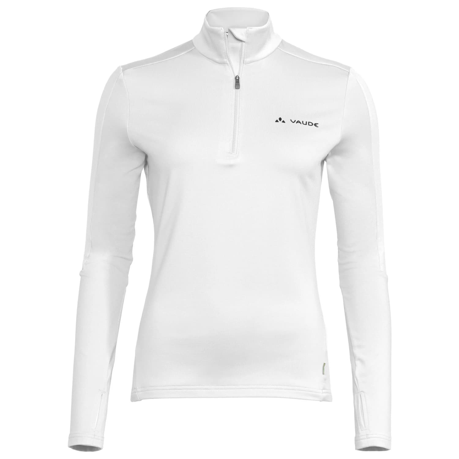 Дамски поларен пуловер Vaude Women's Livigno Halfzip II Fleece jumper - White Uni