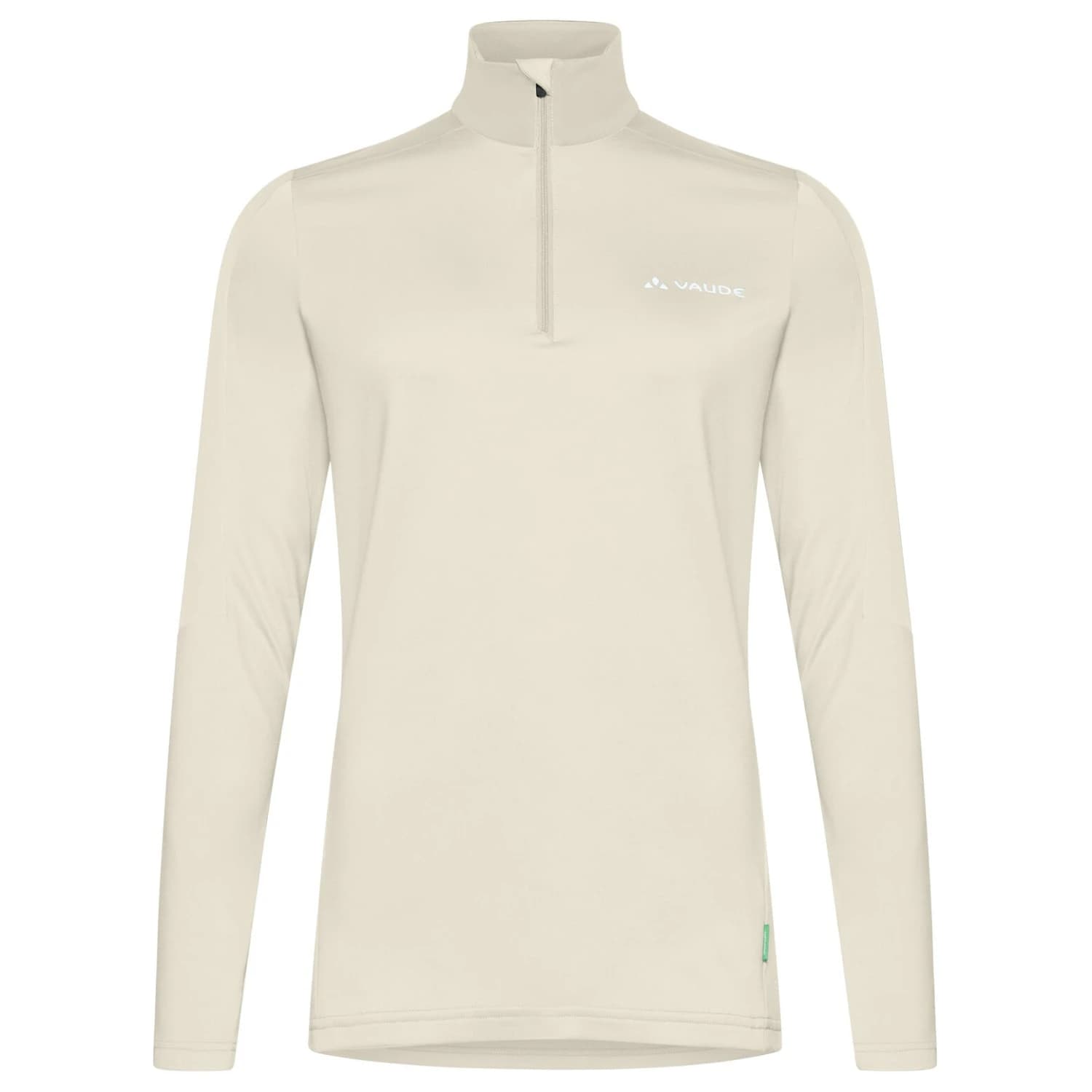 Дамски поларен пуловер Vaude Women's Livigno Halfzip II Fleece jumper - Ecru