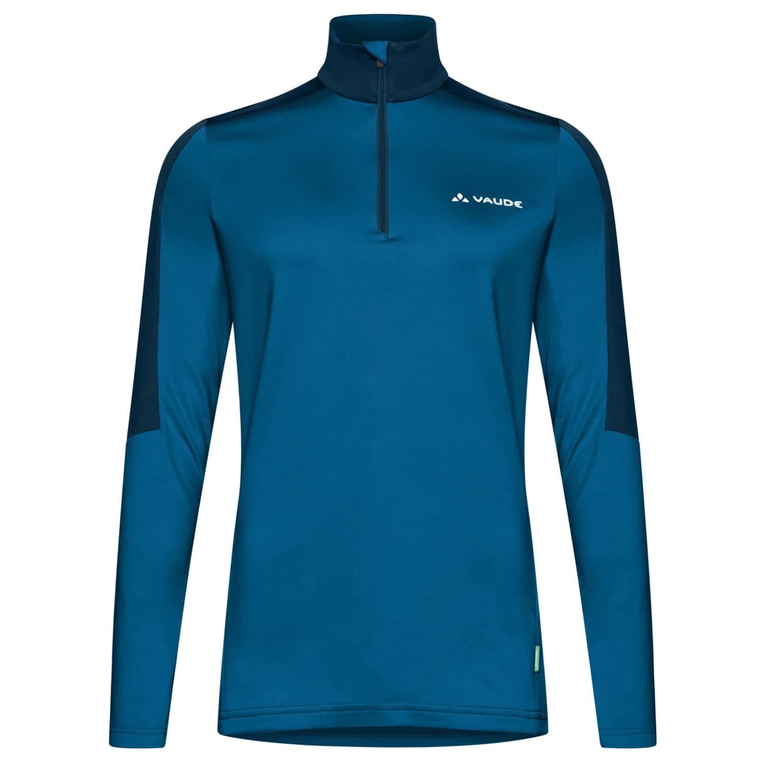 Дамски поларен пуловер Vaude Women's Livigno Halfzip II Fleece jumper - Shore Blue