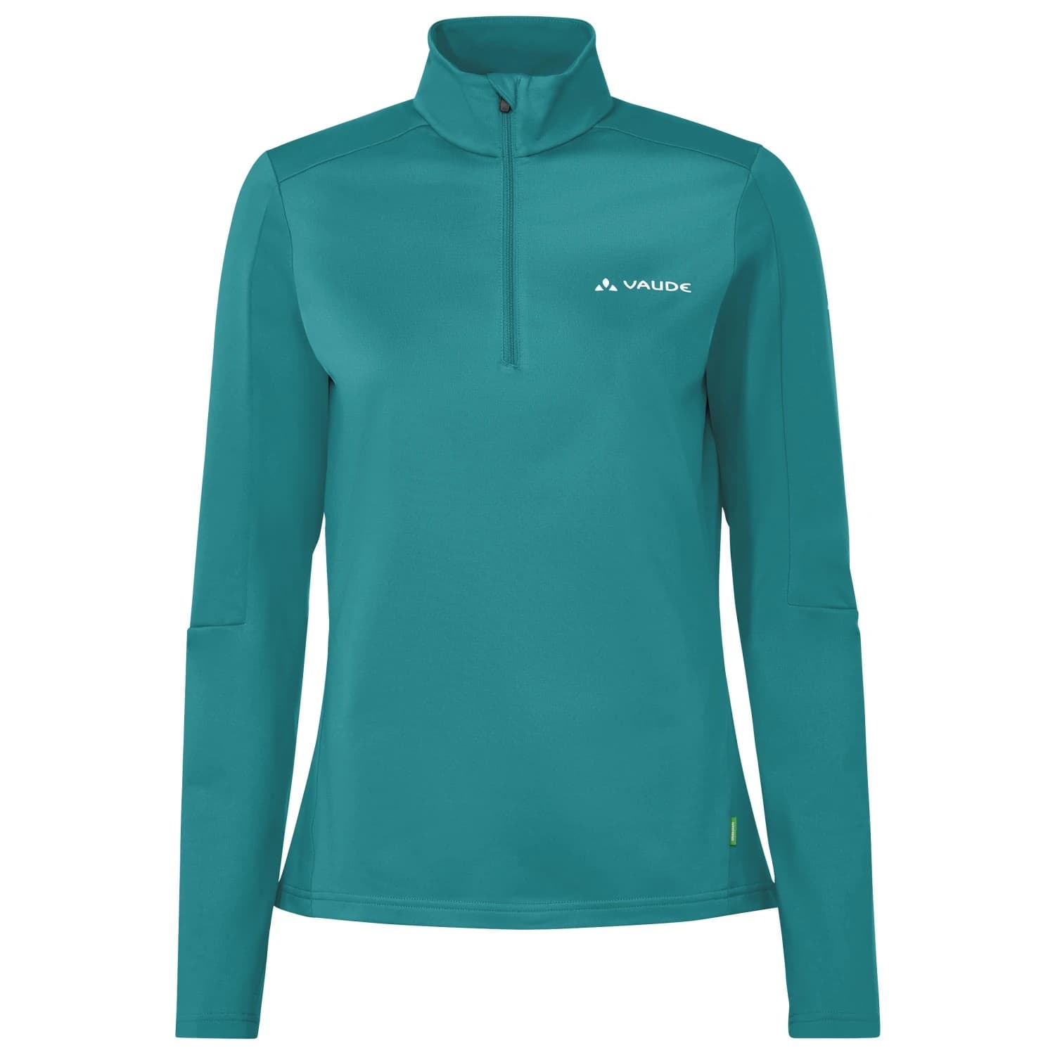 Поларен пуловер Vaude Women's Livigno Halfzip II Fleece jumper - Fjord Green