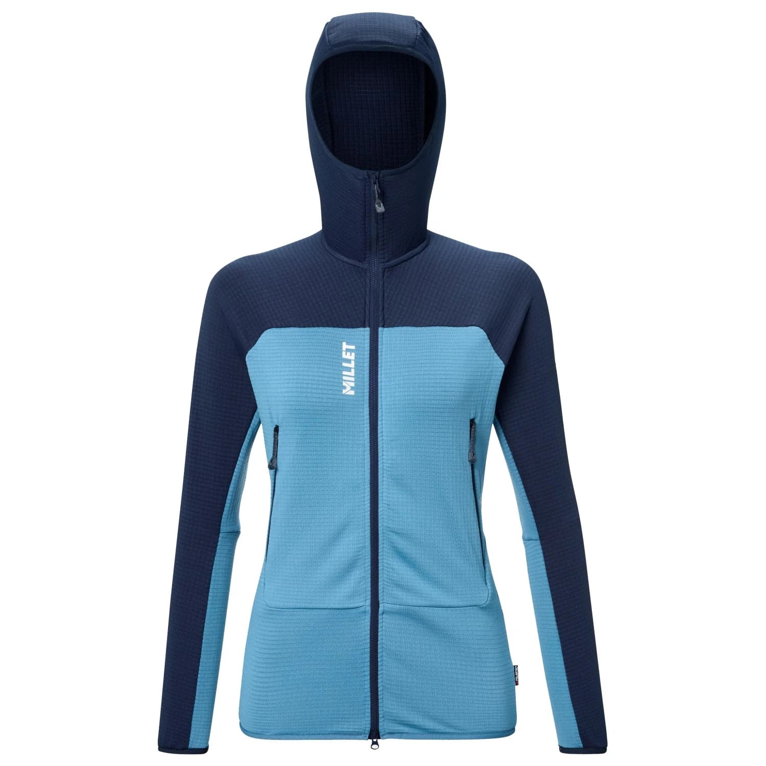 Дамско поларено яке Millet Women's Fusion Grid Hoodie Fleece jacket - Coronet Blue / Saphir