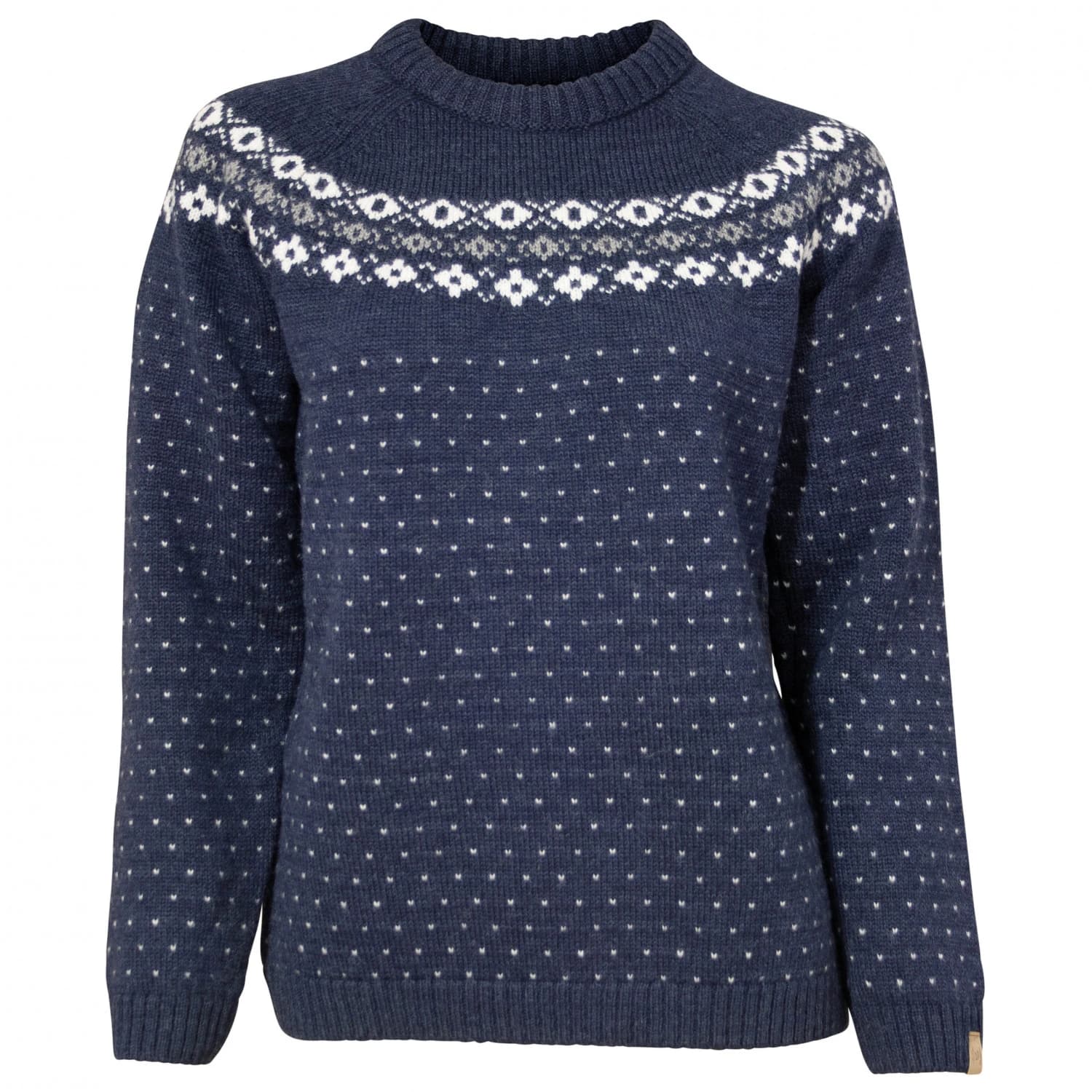 Дамски вълнен пуловер Ivanhoe of Sweden Women's Sire Crewneck Wool jumper - Light Navy