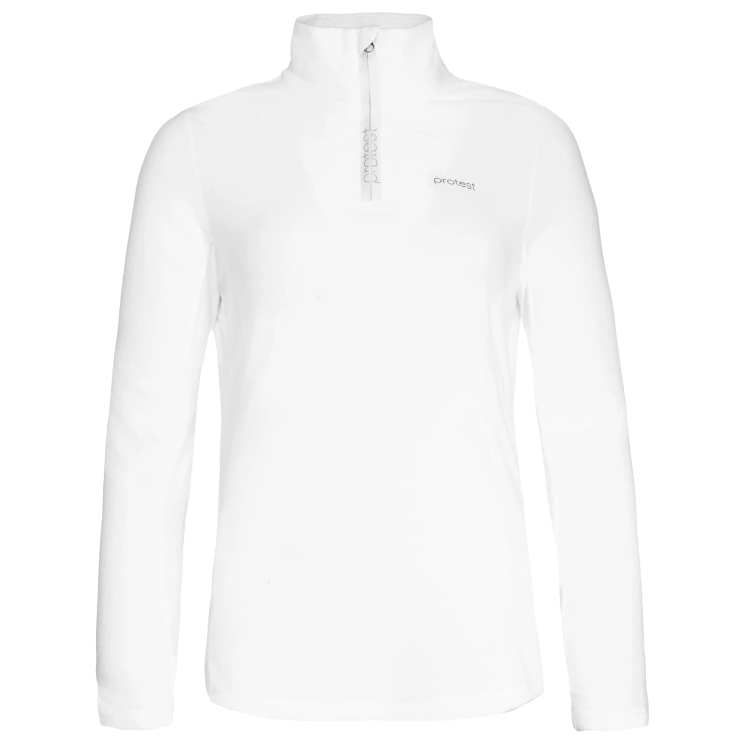 Дамски поларен пуловер Protest Women's PRTMutez 1/4 Zip Top Fleece jumper - Seashell Offwhite
