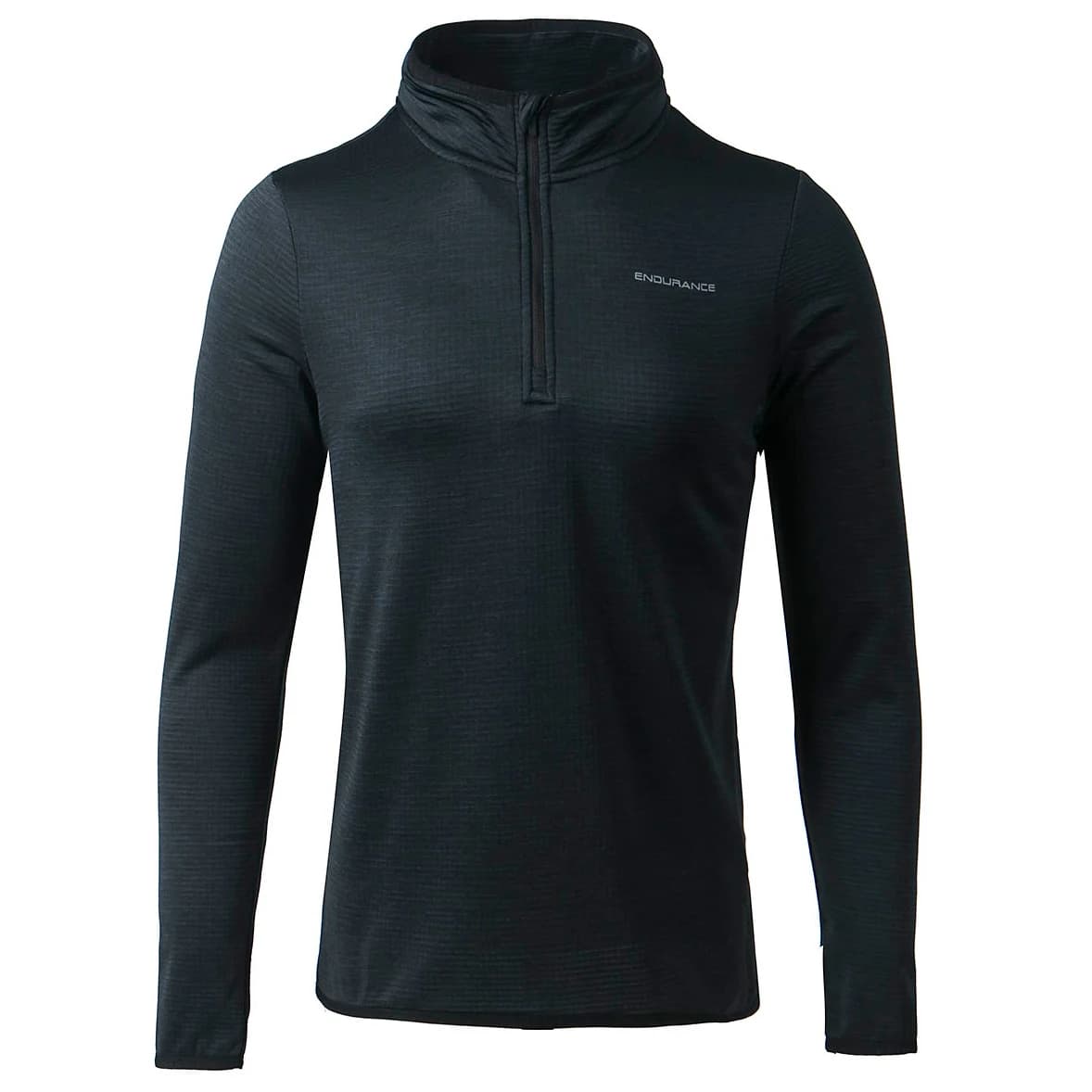 Дамска тениска ENDURANCE Women's Vironic Waffle Melange Loose Fit Midlayer Fleece jumper - Black