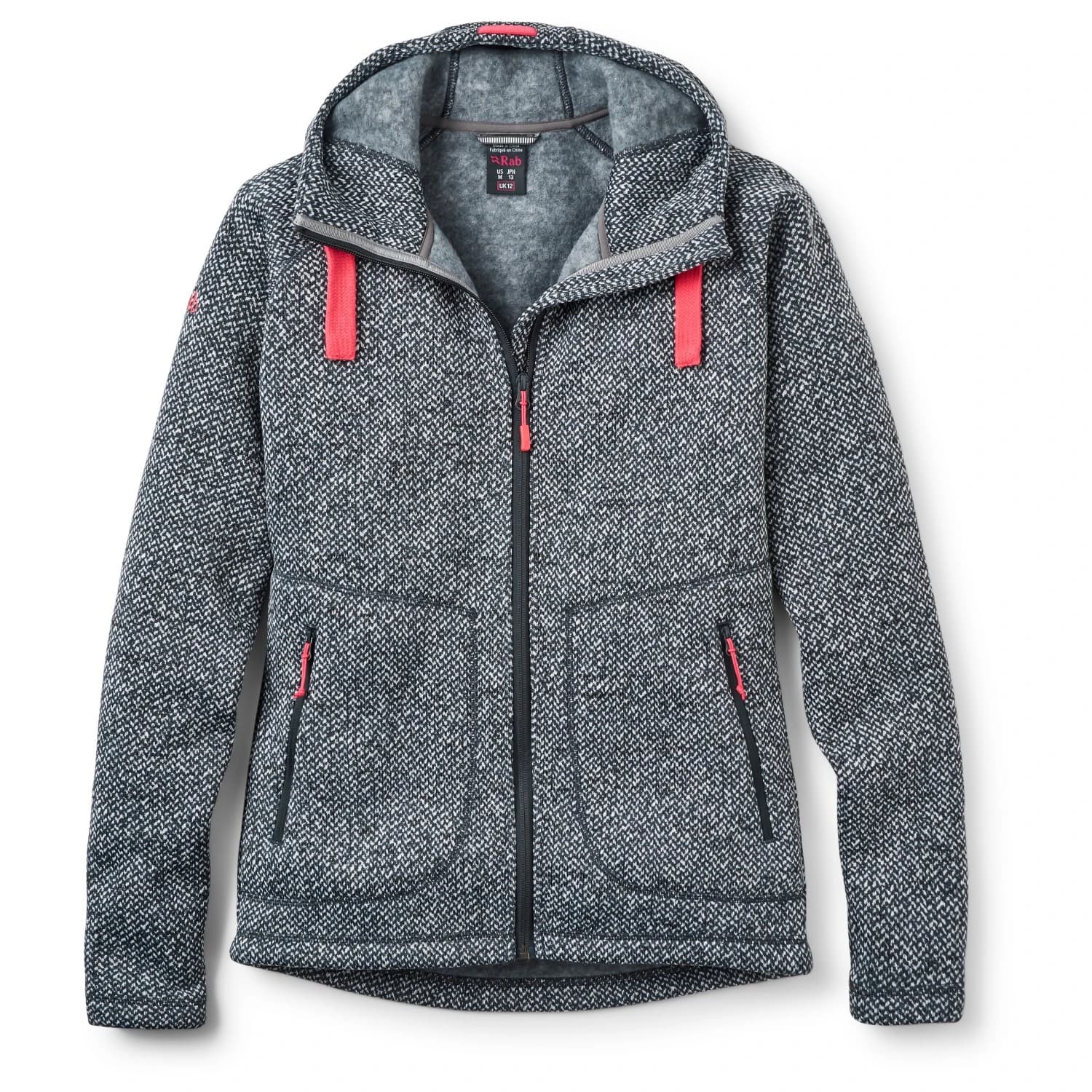 Дамско поларено яке Rab Women's Amy Hoody Fleece jacket - Steel