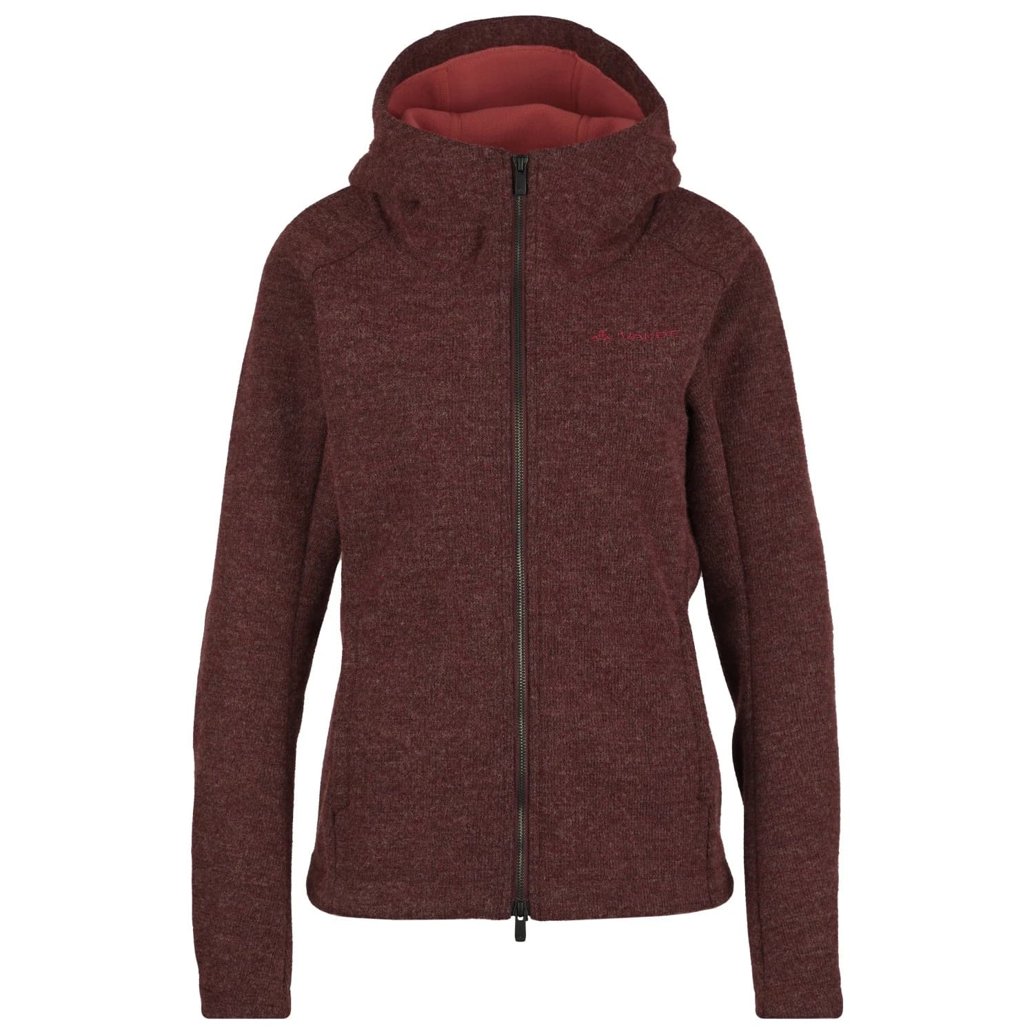 Дамско вълнено яке Vaude Women's Pellice Wool Jacket - Dark Cherry