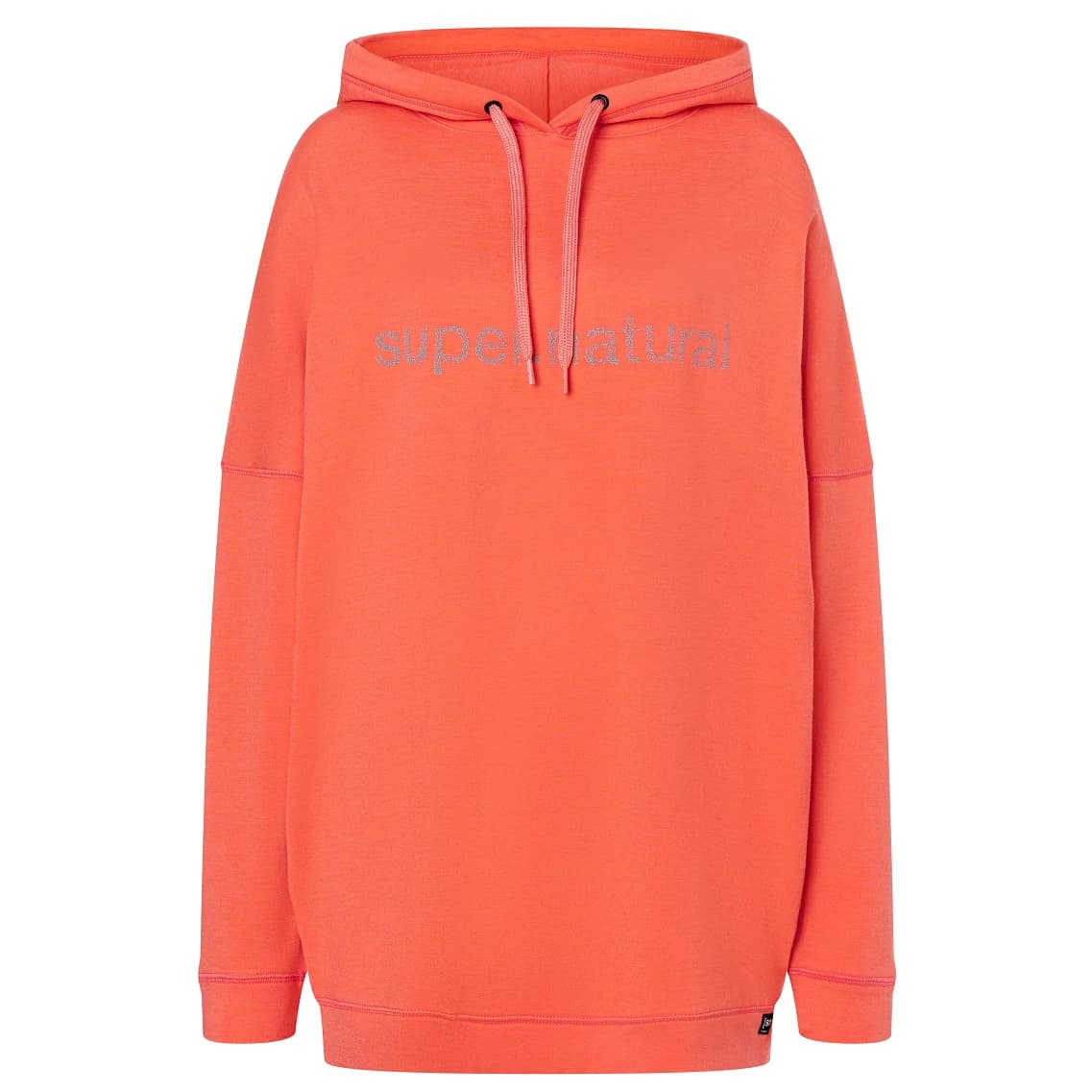 Дамски суичър super.natural Women's Feel Good Hoodie - Living Coral / Wasabi