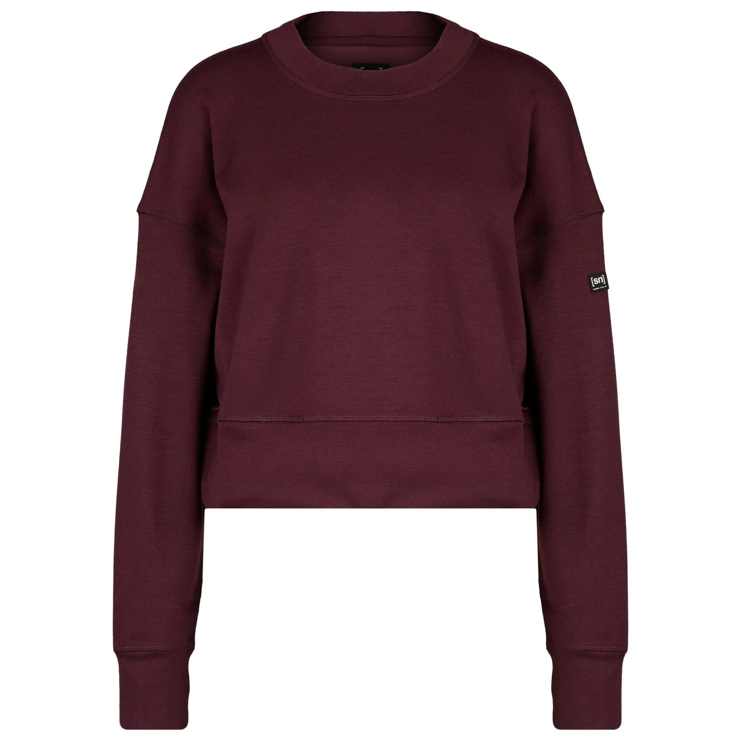 Дамски вълнен пуловер super.natural Women's Krissini Sweater Longsleeve - Wine Tasting