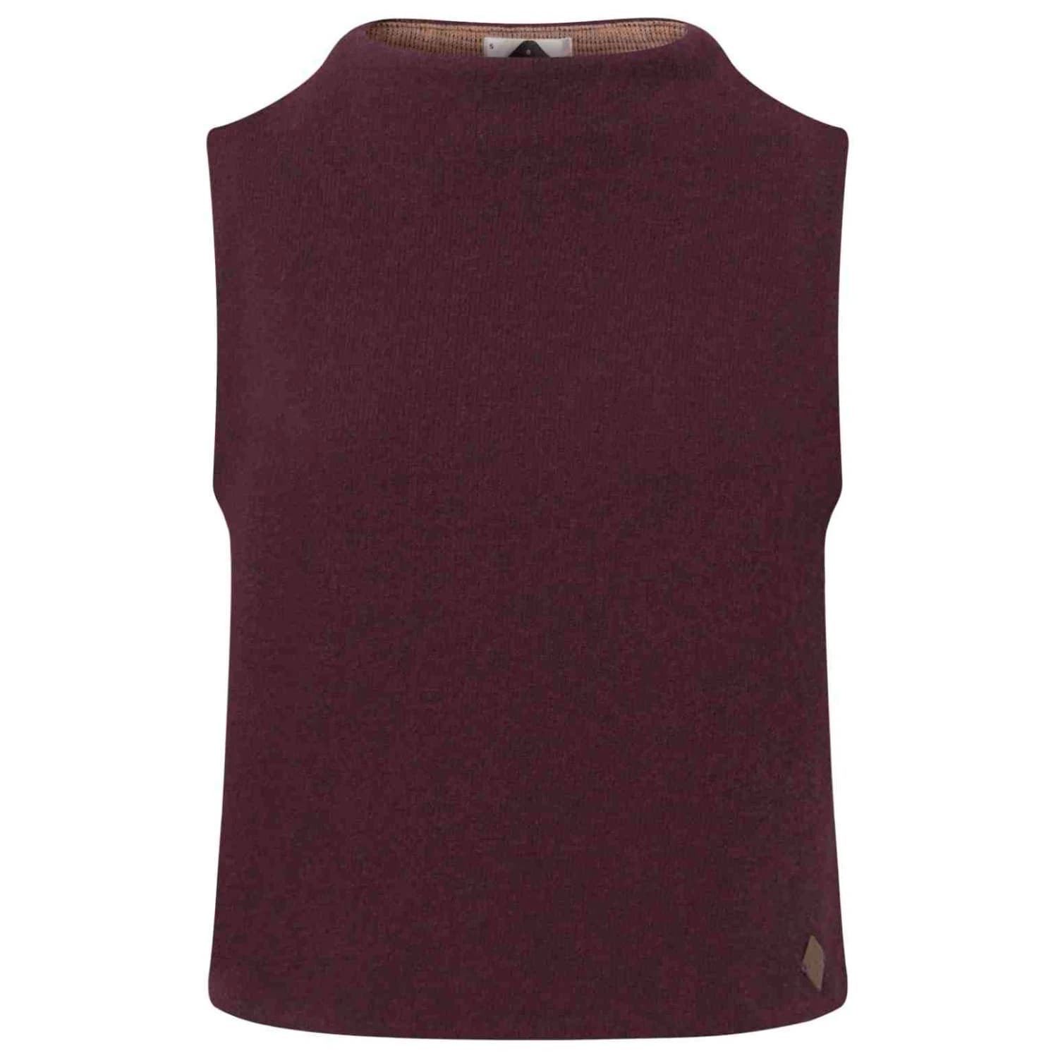 Дамски вълнен пуловер STAPF Women's Karla Top - Cabernet