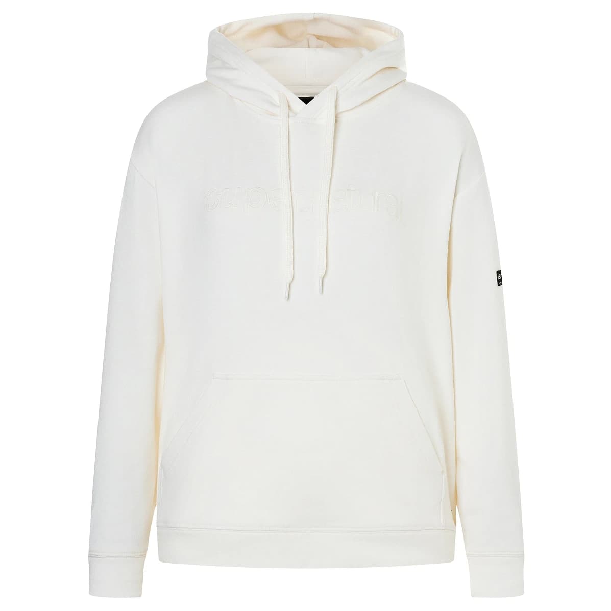 Дамски вълнен пуловер Super.natural Women's Favourite Hoodie - Fresh White