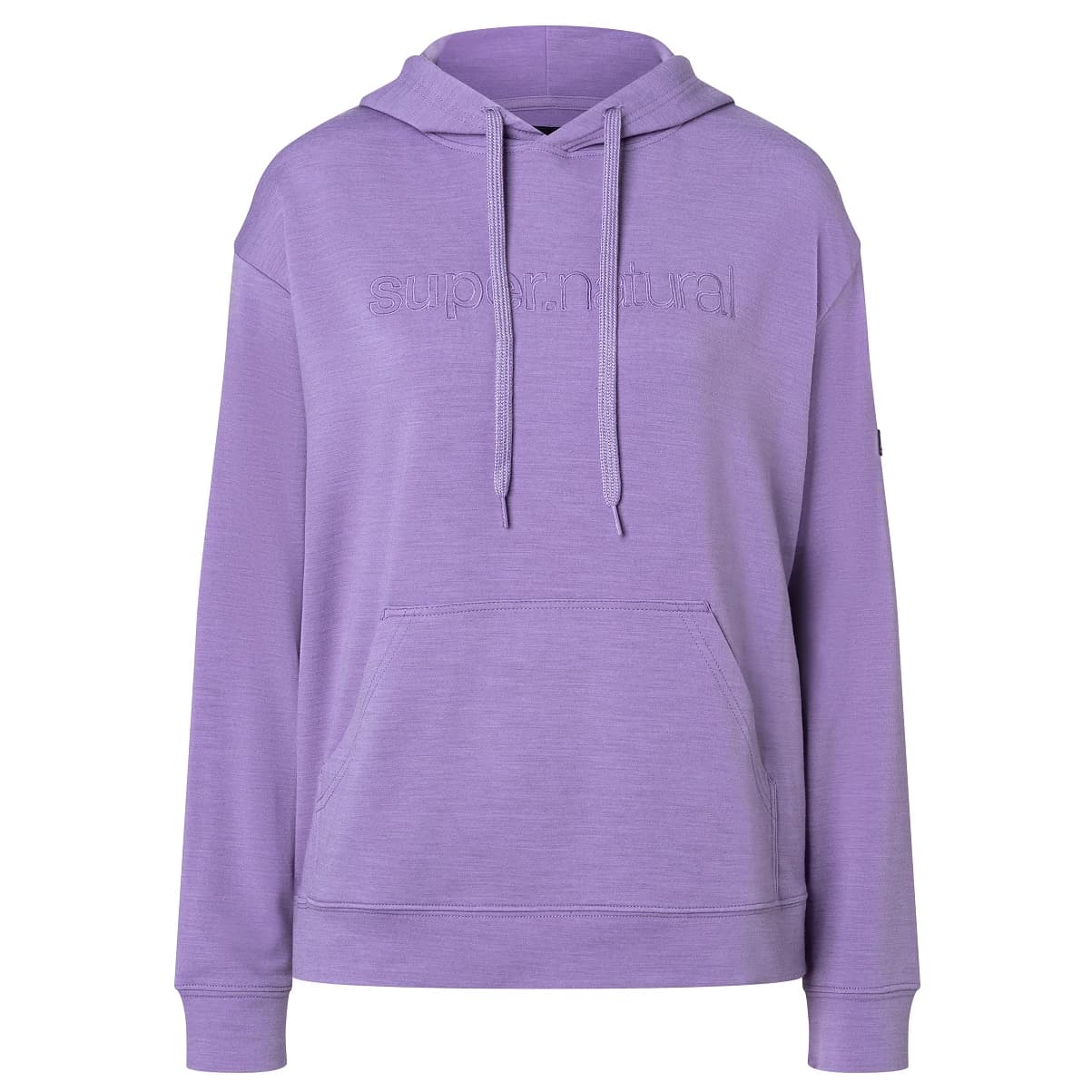 Дамски вълнен пуловер super.natural Women's Favourite Hoodie - Purple Haze