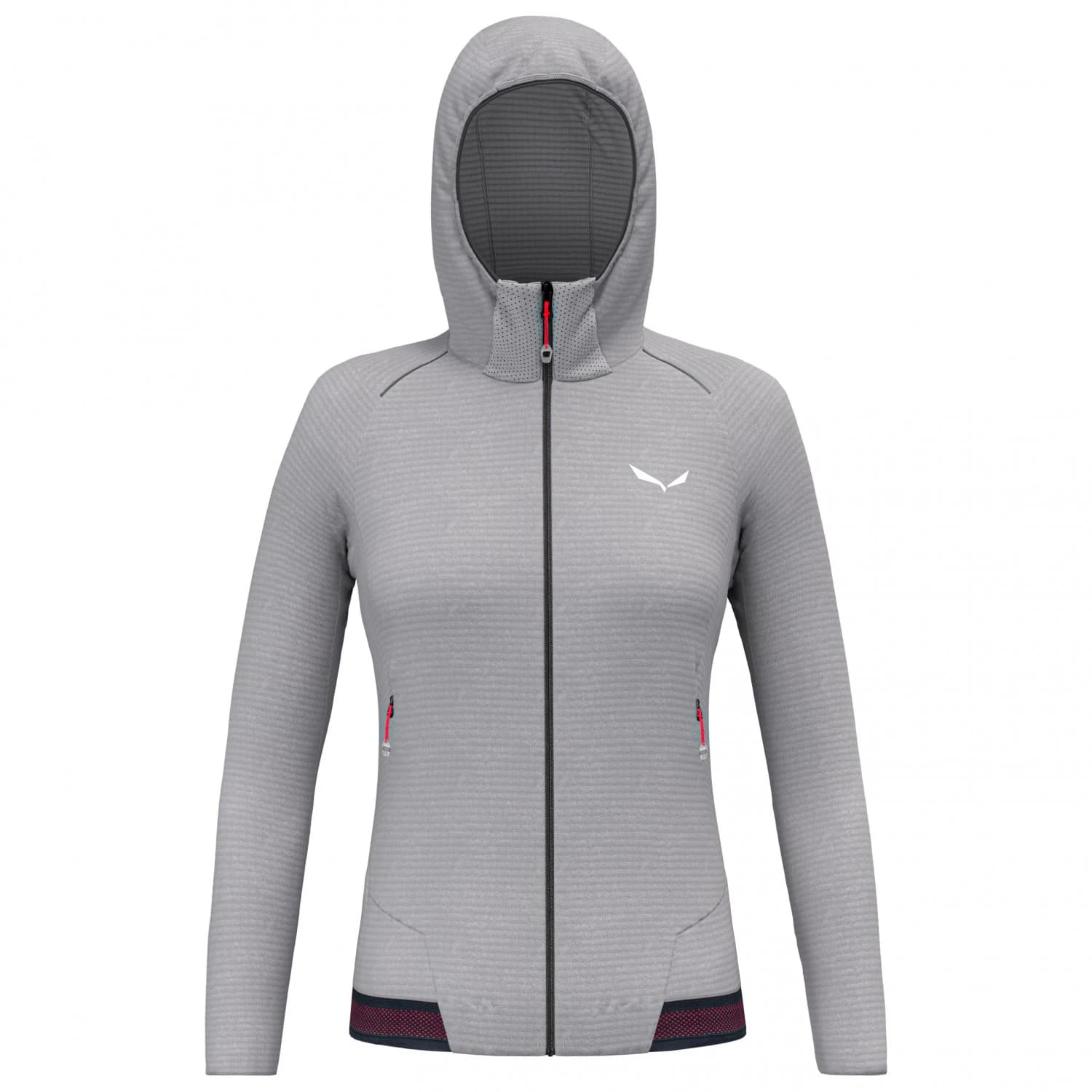 Дамско поларено яке Salewa Women's Pedroc PolarLite Hooded Jacket Fleece jacket - Alloy