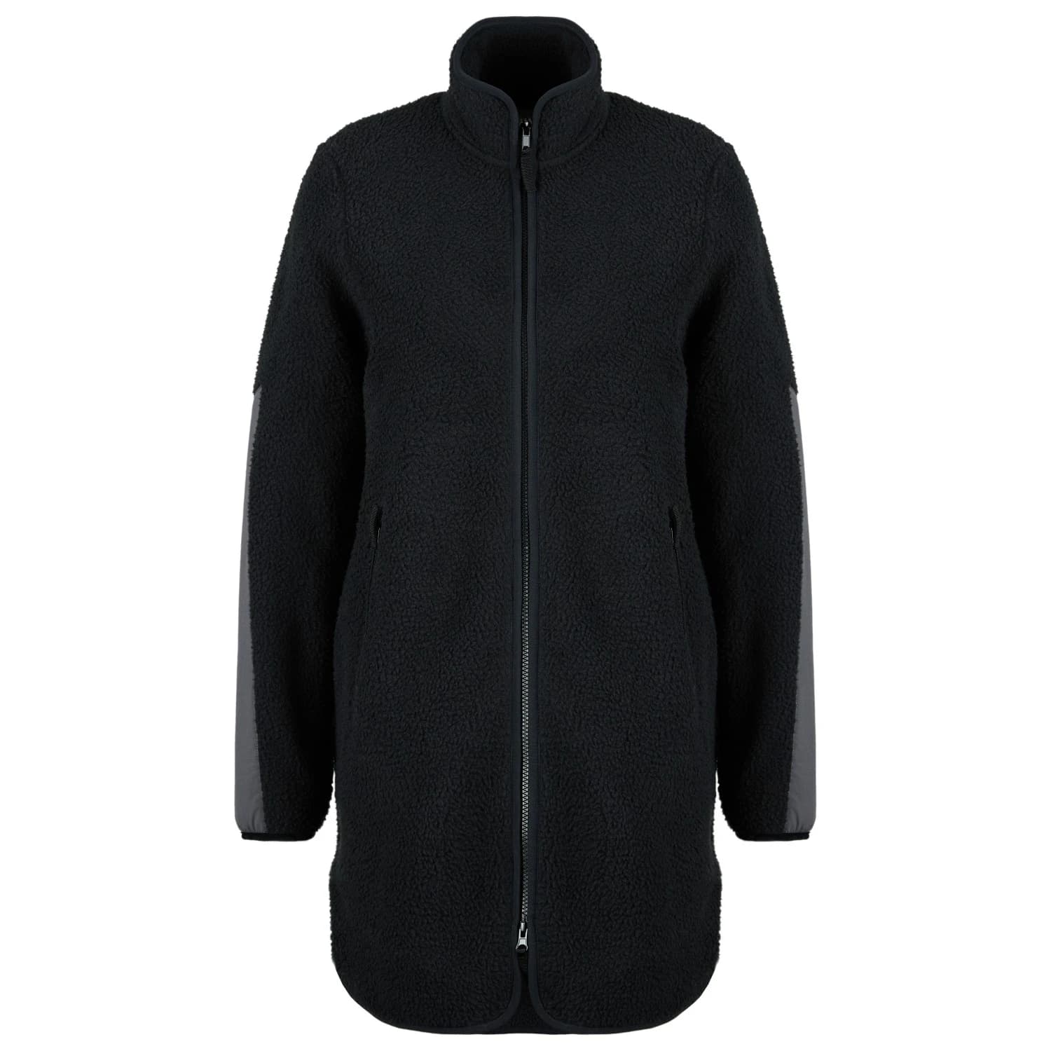 Дамско поларено яке Stoic Women's NorrvikSt. Pile Fleece Jacket Long Fleece jacket - Black / Dark Smoke
