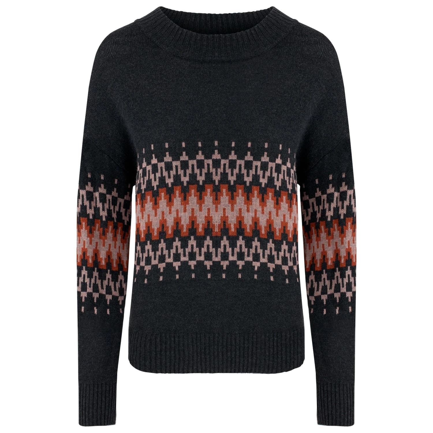 Дамски вълнен пуловер Sherpa Women's Devaki Eco Crew Wool jumper - Black