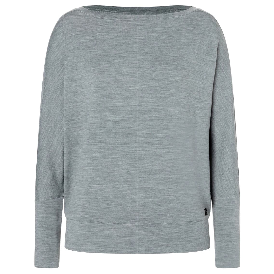 Дамски вълнен пуловер super.natural Women's Kula Sweater Longsleeve - Cashmere Grey Melange