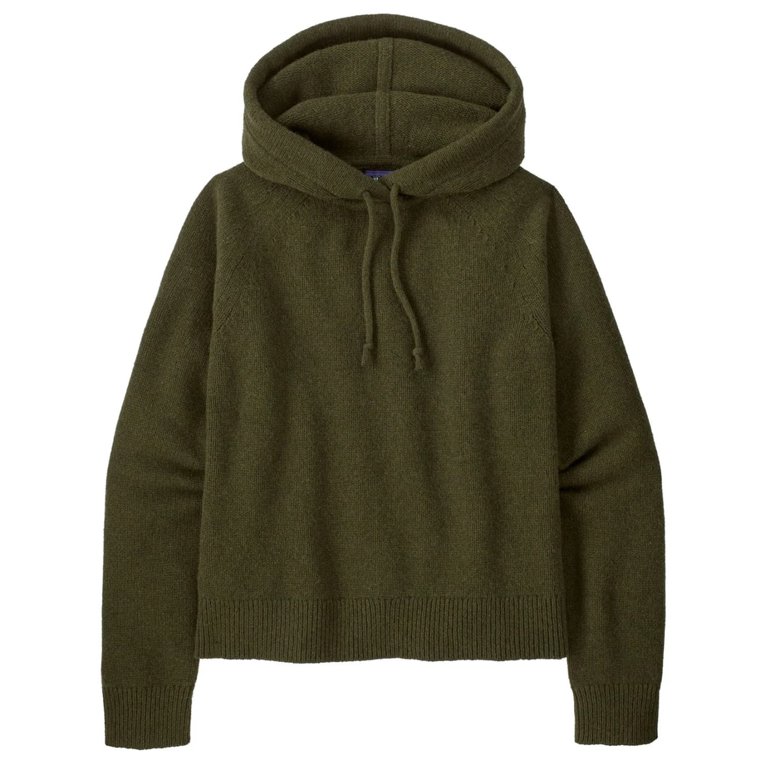 Дамски вълнен пуловер Patagonia Women's Rec. Wool-Blend Hooded Pullover Sweater Hoodie - Pine Needle Green