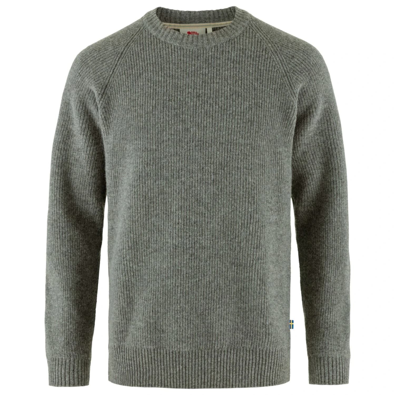 Мъжки вълнен пуловер Fjällräven Övik Rib Sweater Wool jumper - Grey