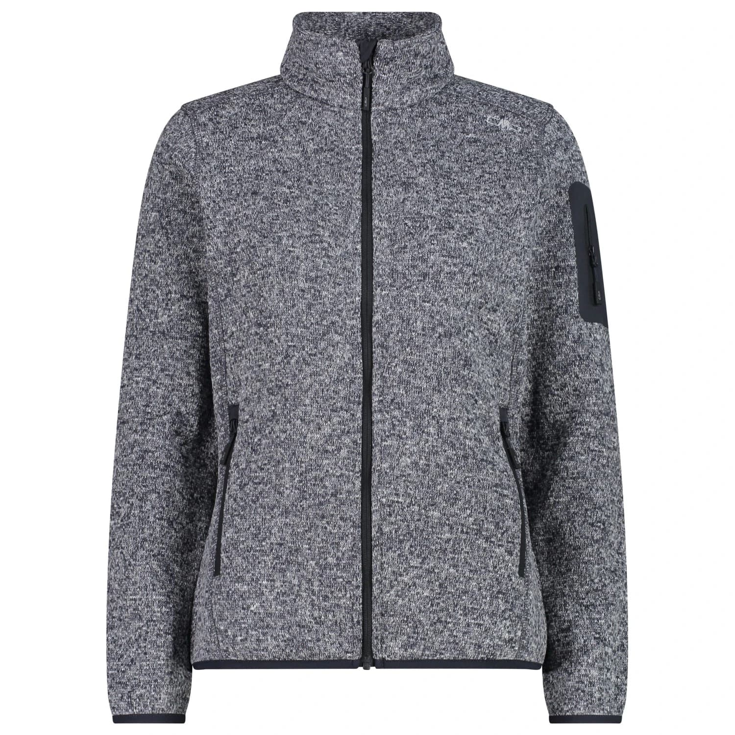 Дамско поларено яке CMP Women's Jacket Jacquard Knitted Fleece jacket - Antracite