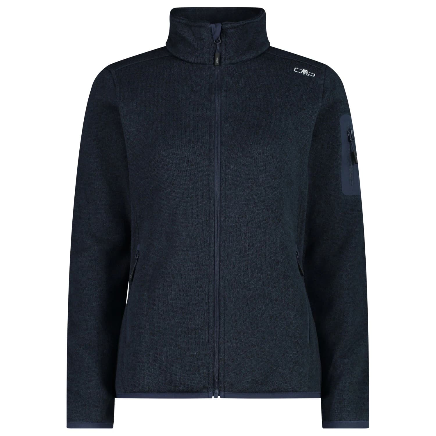 Дамско поларено яке CMP Women's Jacket Jacquard Knitted Fleece jacket - B. Blue
